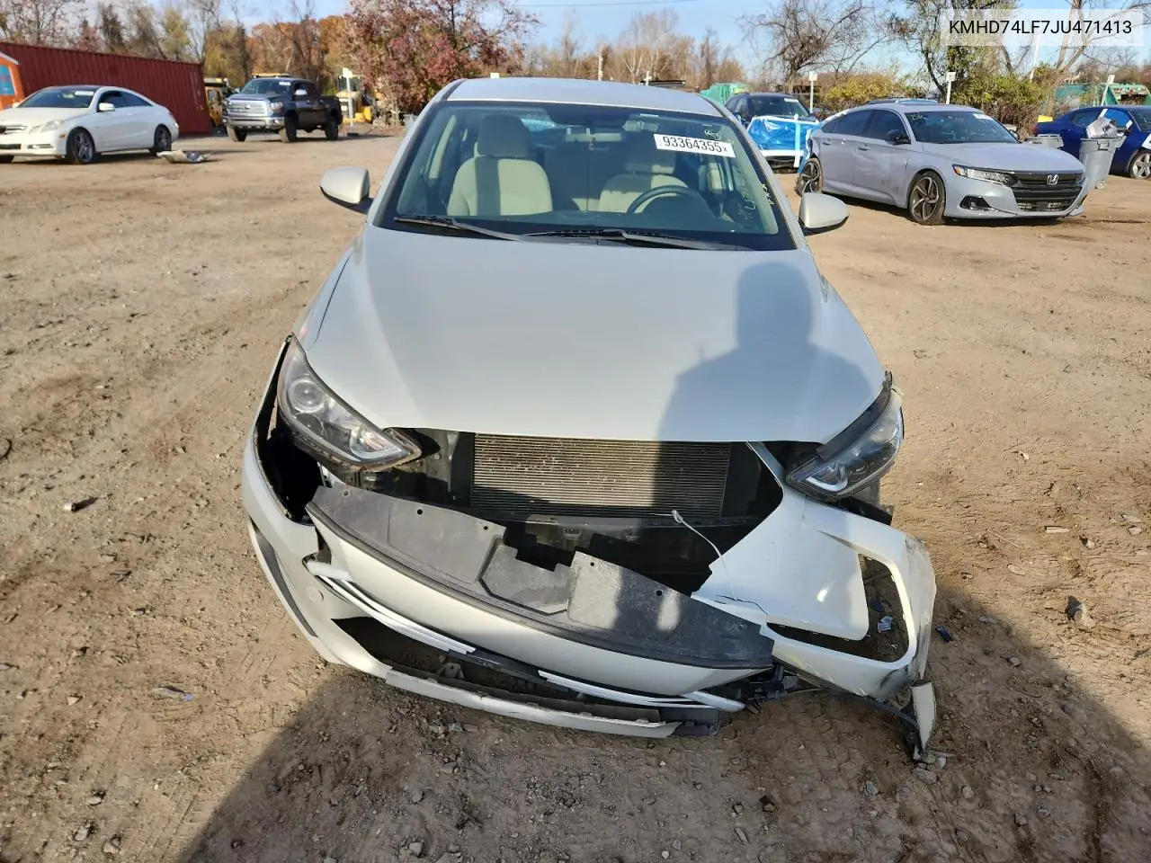 KMHD74LF7JU471413 2018 Hyundai Elantra Se