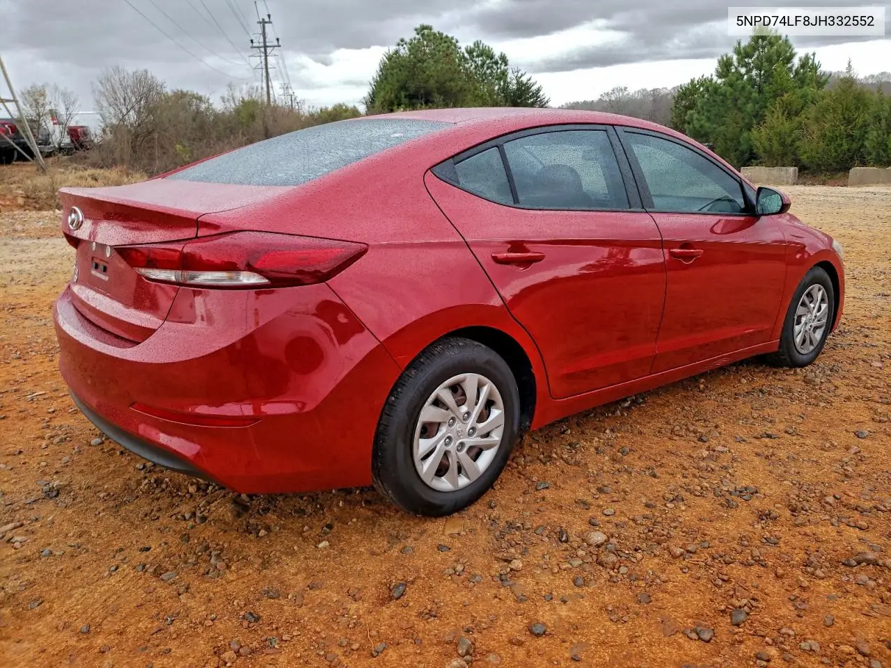 5NPD74LF8JH332552 2018 Hyundai Elantra Se