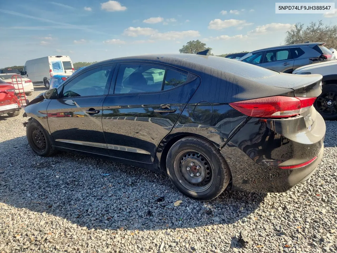 5NPD74LF9JH388547 2018 Hyundai Elantra Se