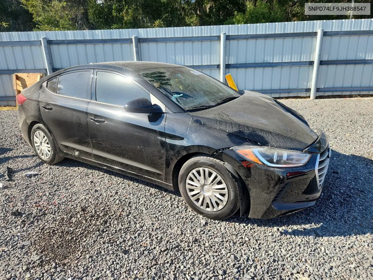 5NPD74LF9JH388547 2018 Hyundai Elantra Se
