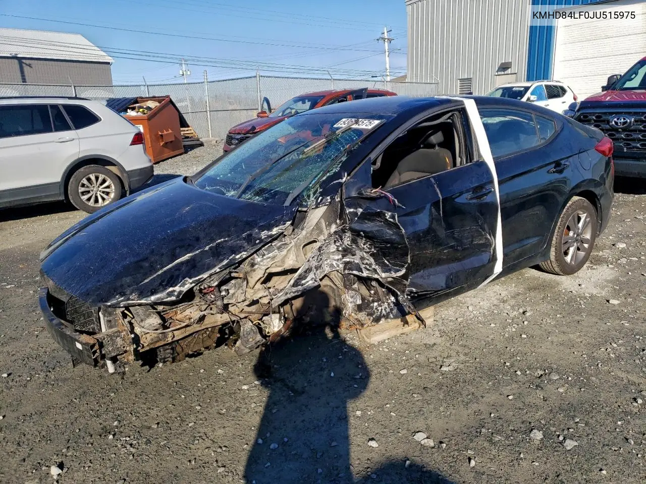 KMHD84LF0JU515975 2018 Hyundai Elantra Sel