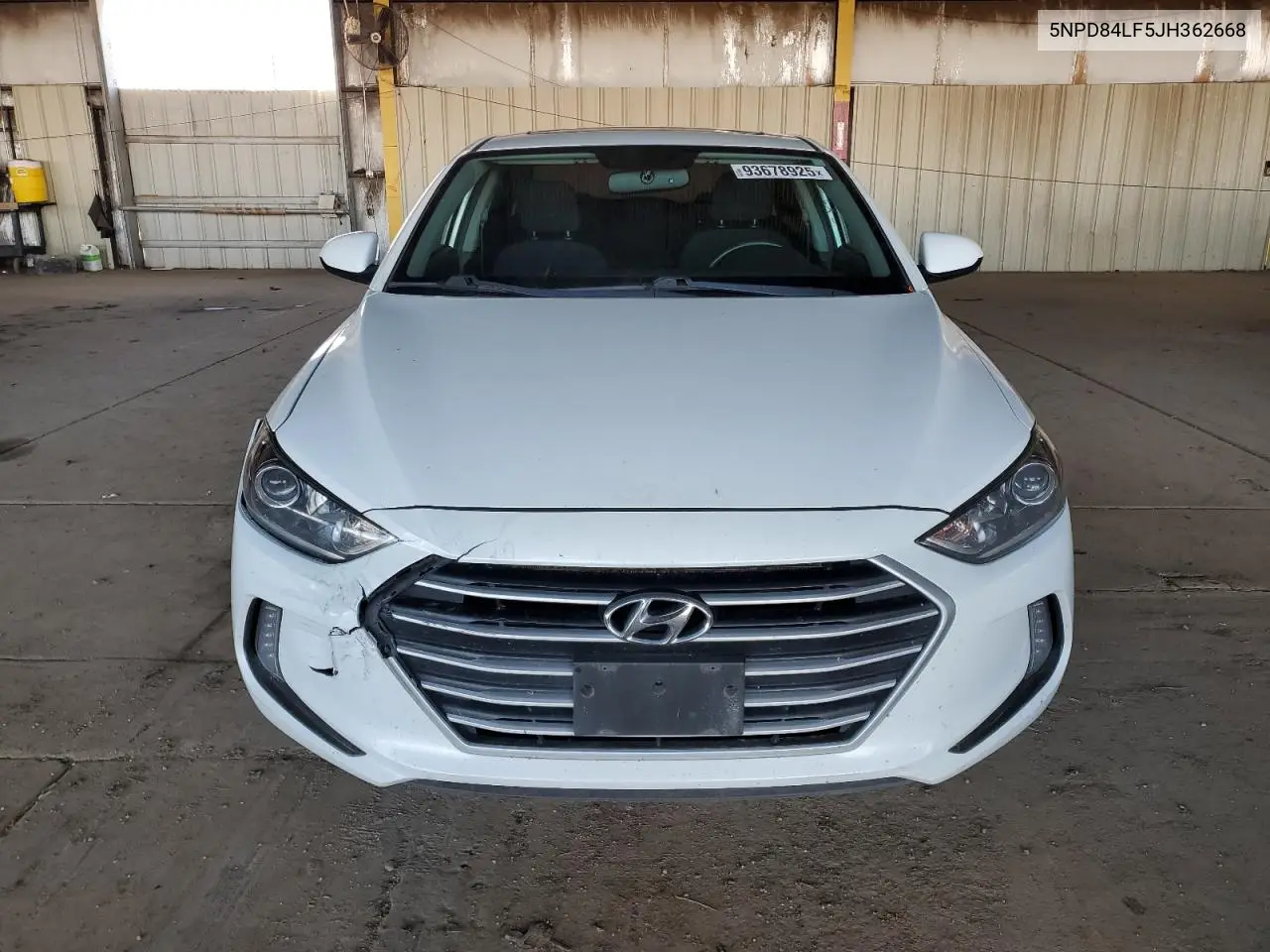 5NPD84LF5JH362668 2018 Hyundai Elantra Sel