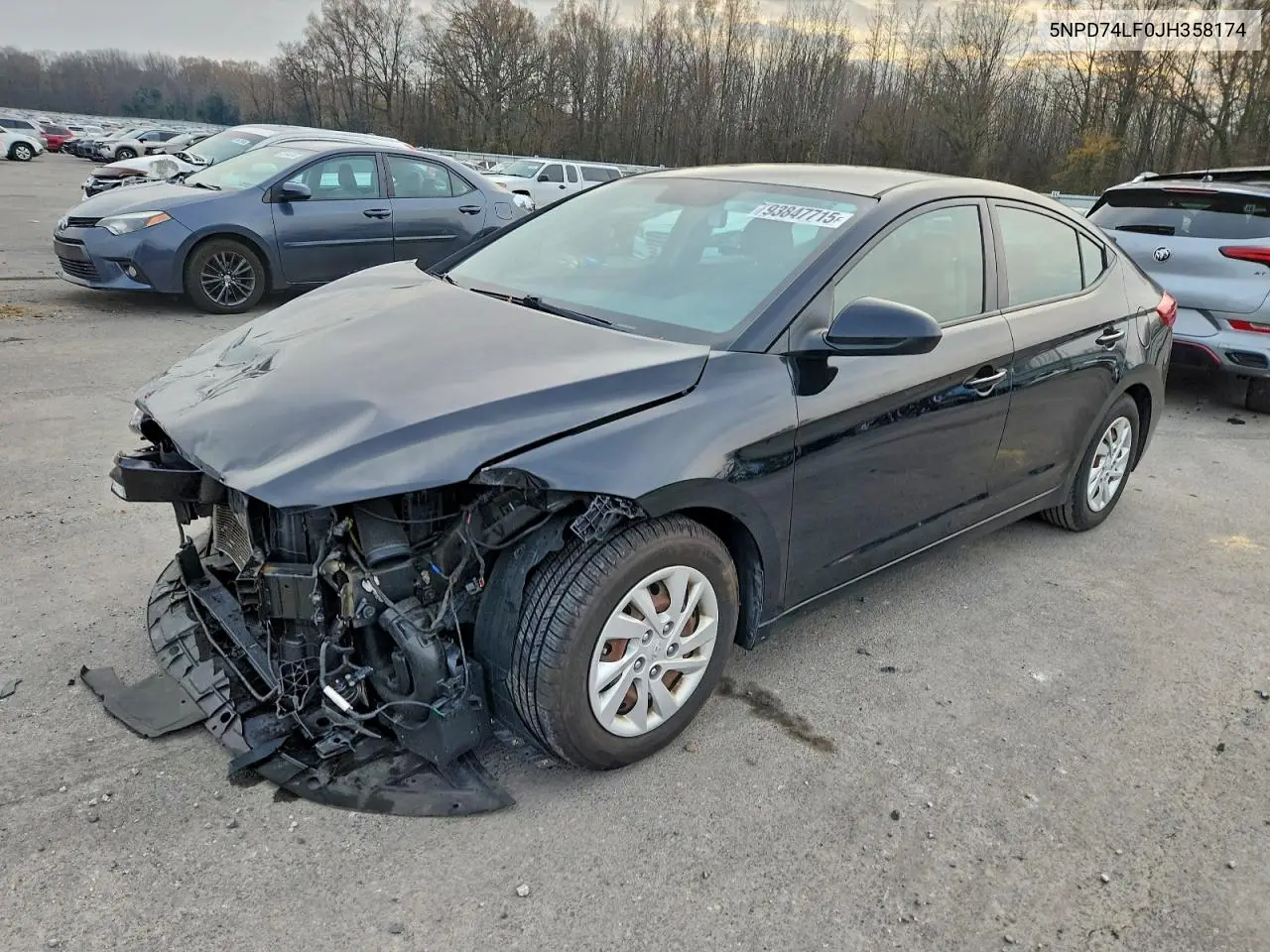 5NPD74LF0JH358174 2018 Hyundai Elantra Se