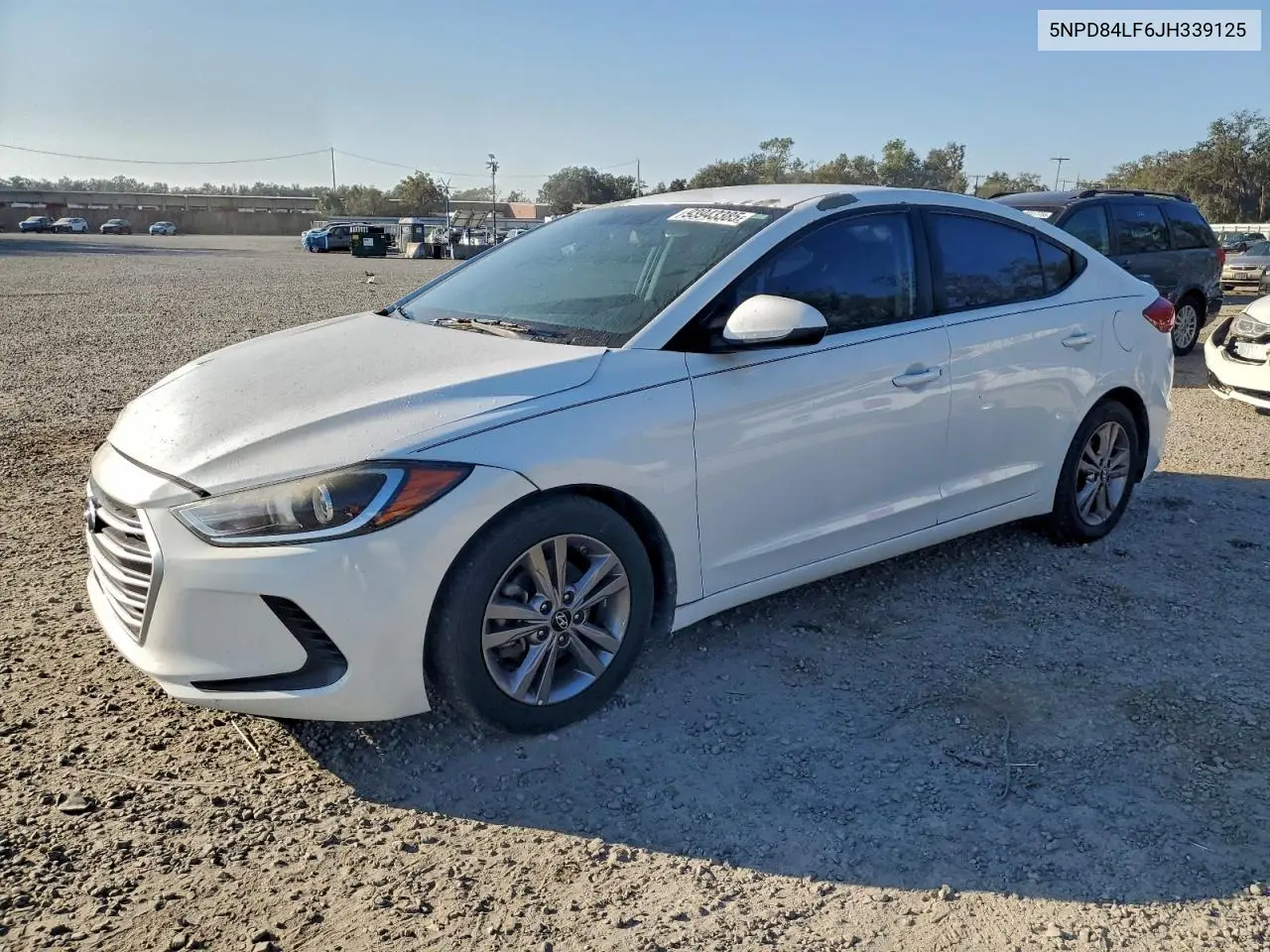 5NPD84LF6JH339125 2018 Hyundai Elantra Sel