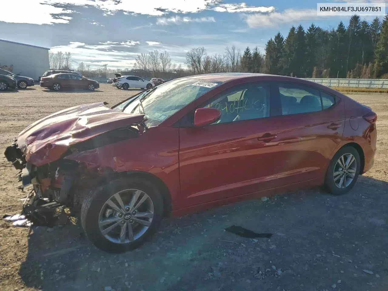 KMHD84LF3JU697851 2018 Hyundai Elantra Sel
