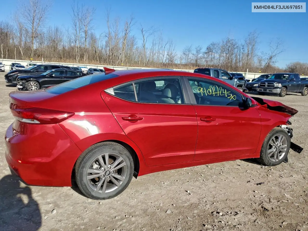 KMHD84LF3JU697851 2018 Hyundai Elantra Sel