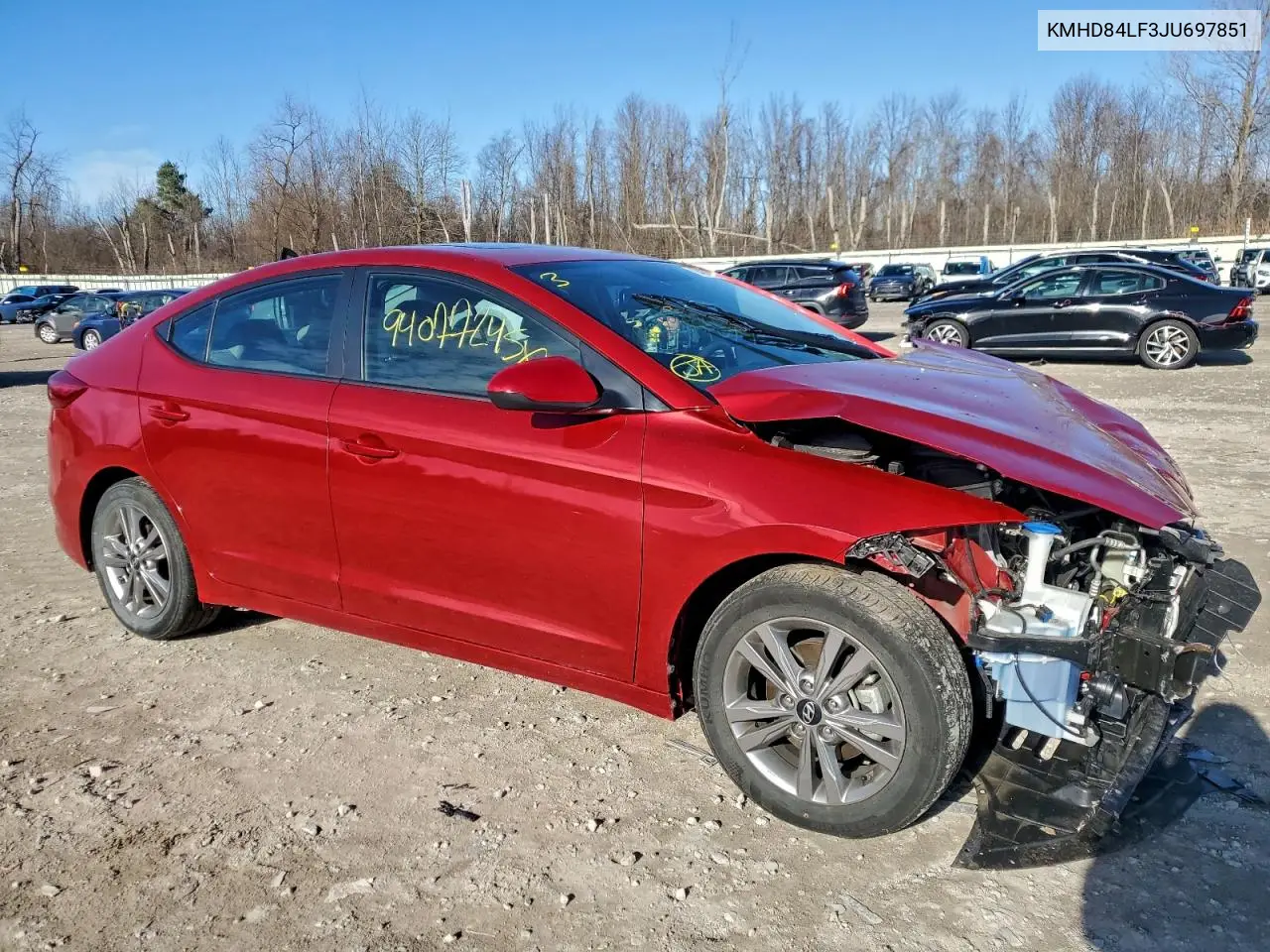 KMHD84LF3JU697851 2018 Hyundai Elantra Sel