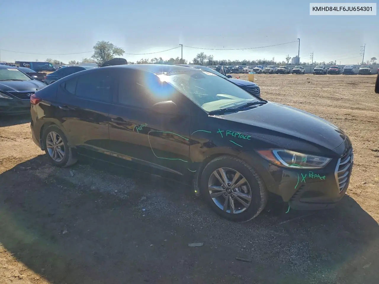KMHD84LF6JU654301 2018 Hyundai Elantra Sel