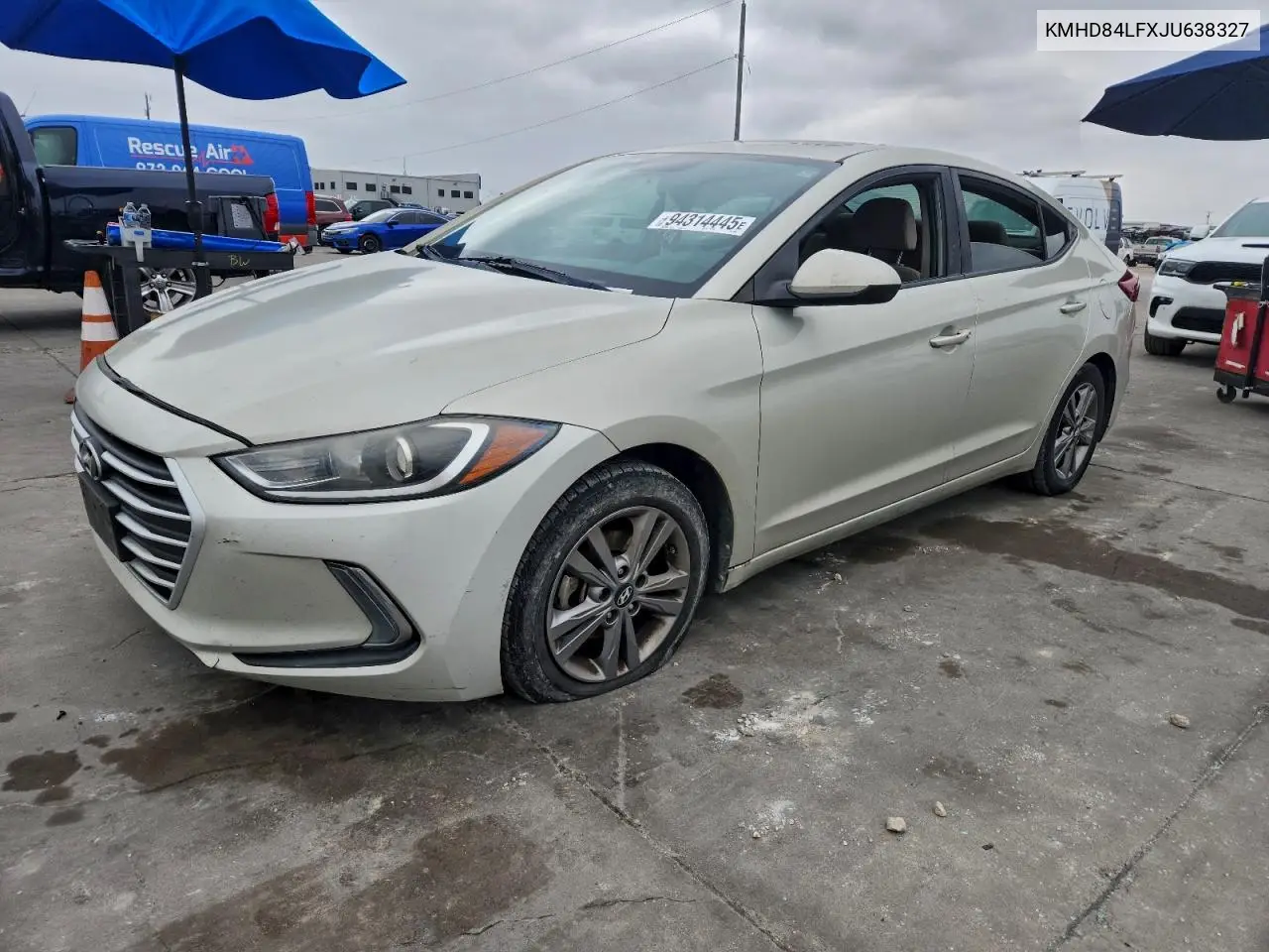 KMHD84LFXJU638327 2018 Hyundai Elantra Sel