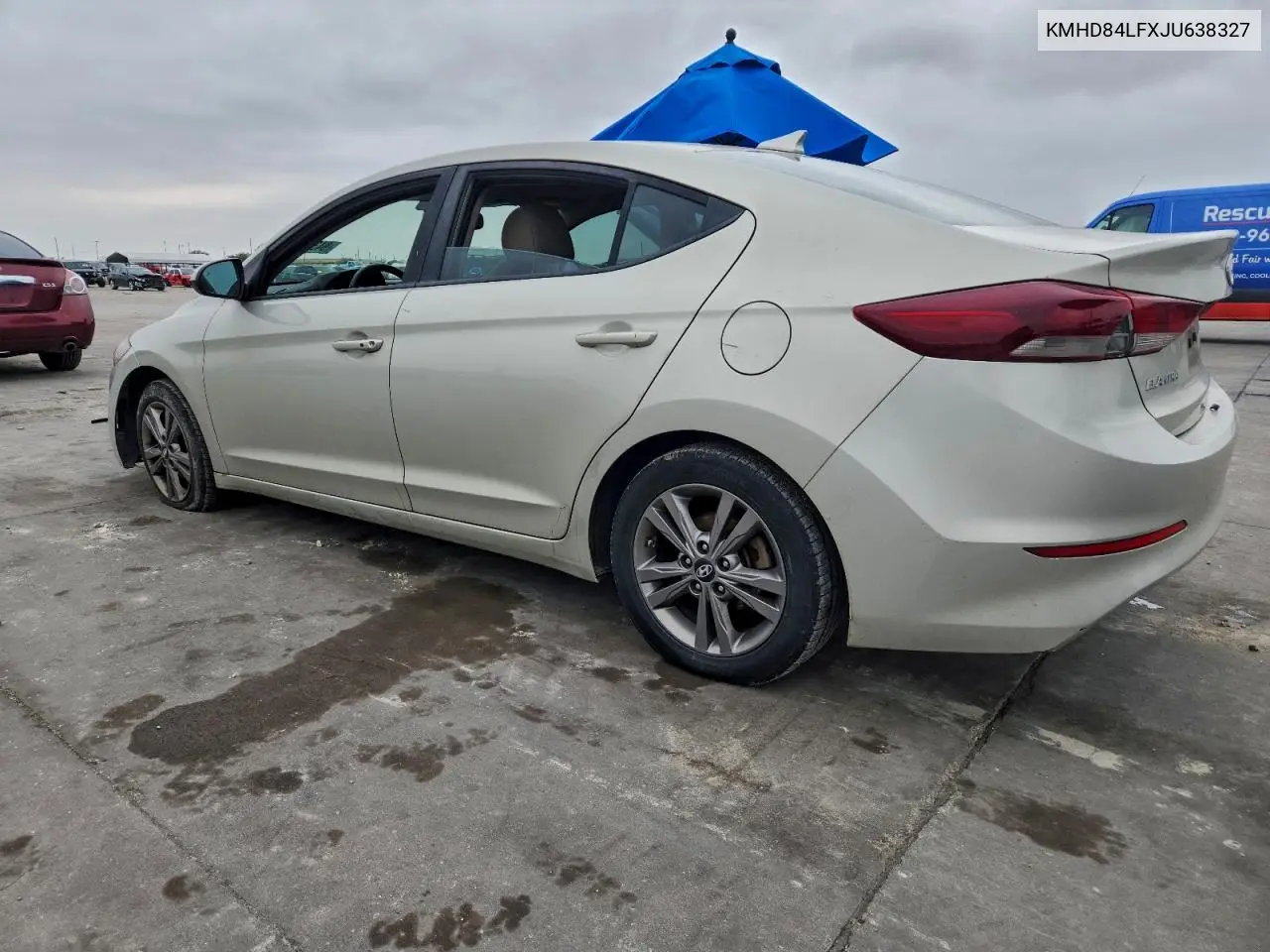 KMHD84LFXJU638327 2018 Hyundai Elantra Sel