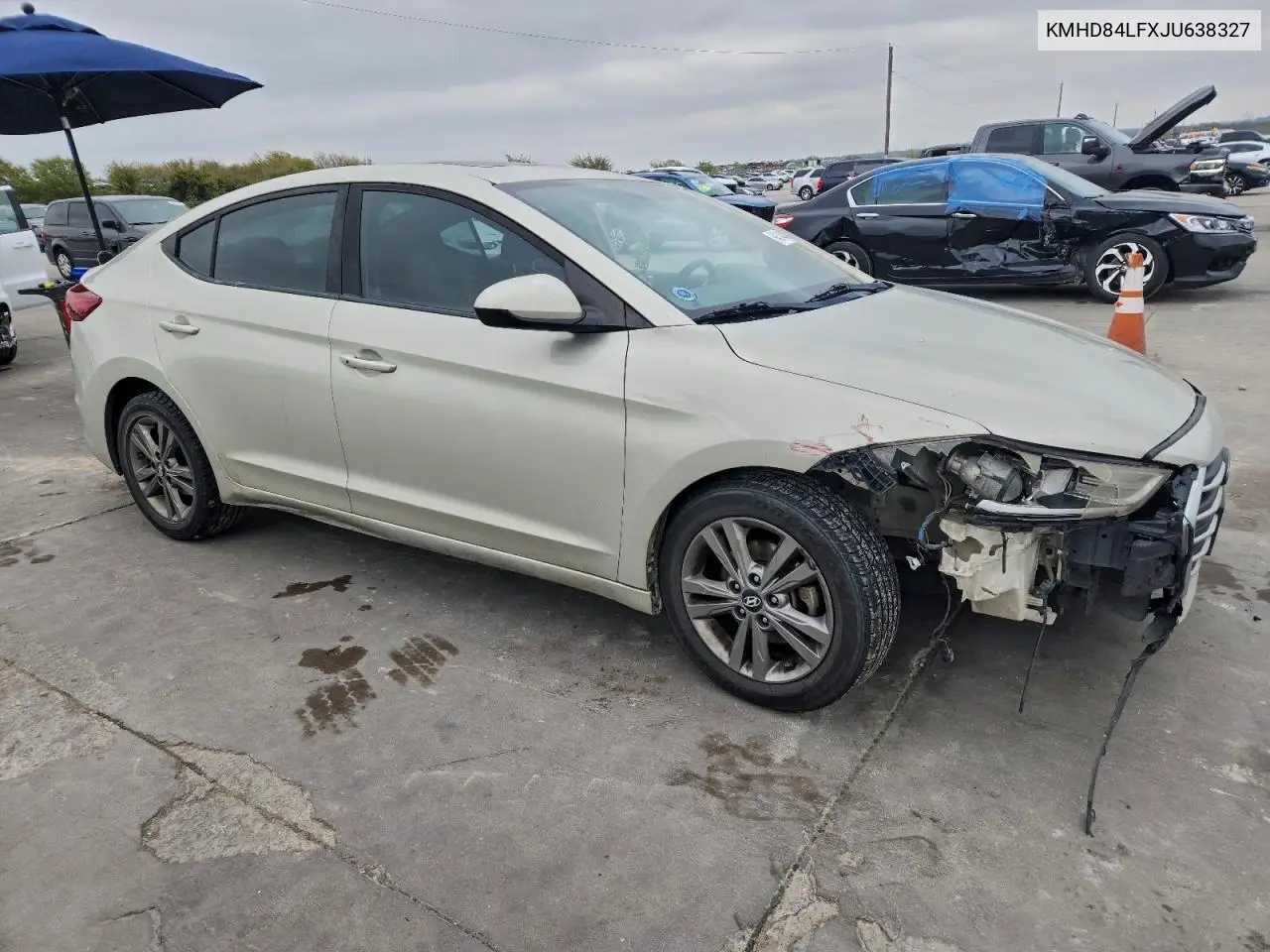 KMHD84LFXJU638327 2018 Hyundai Elantra Sel