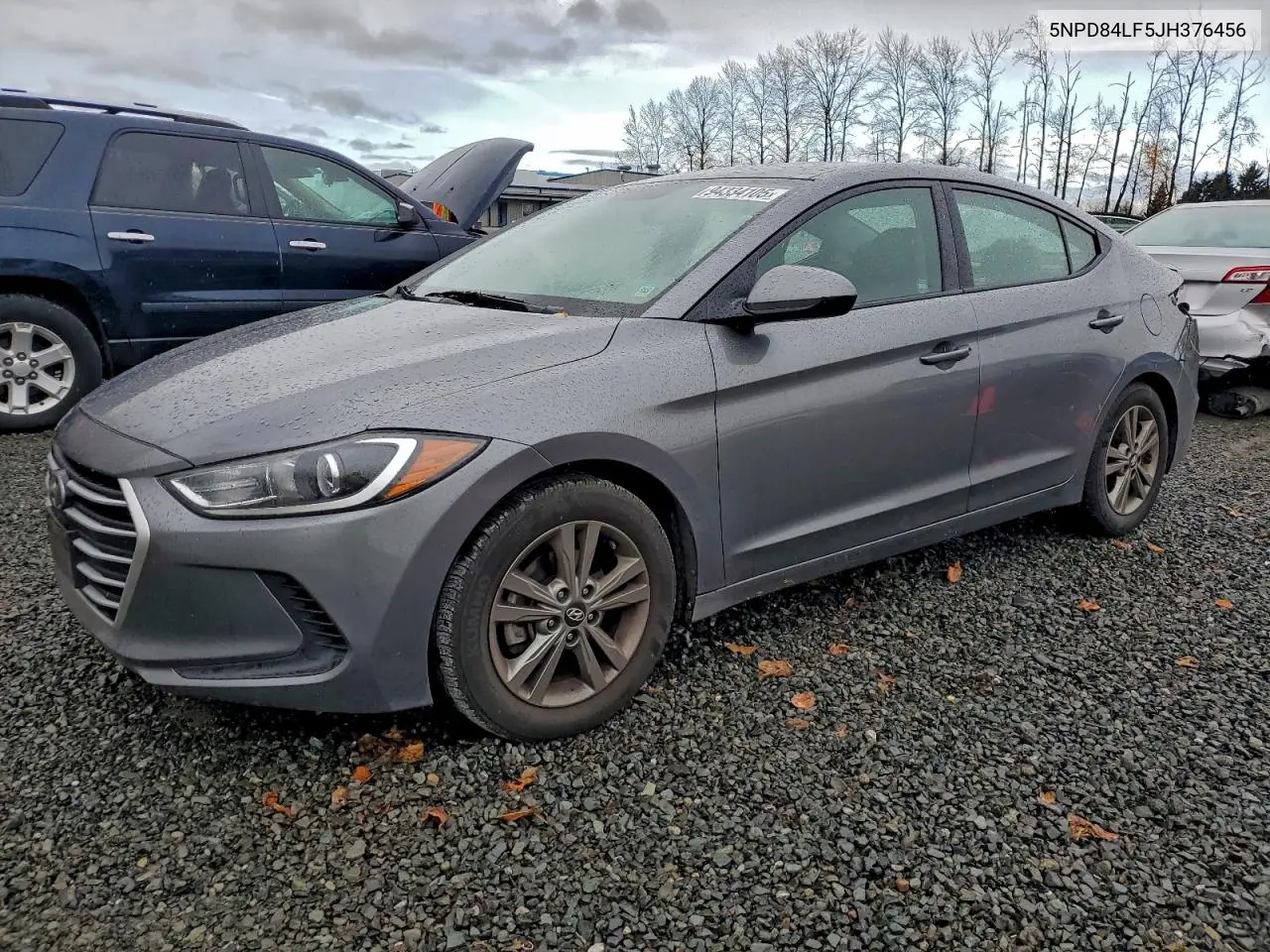 5NPD84LF5JH376456 2018 Hyundai Elantra Sel