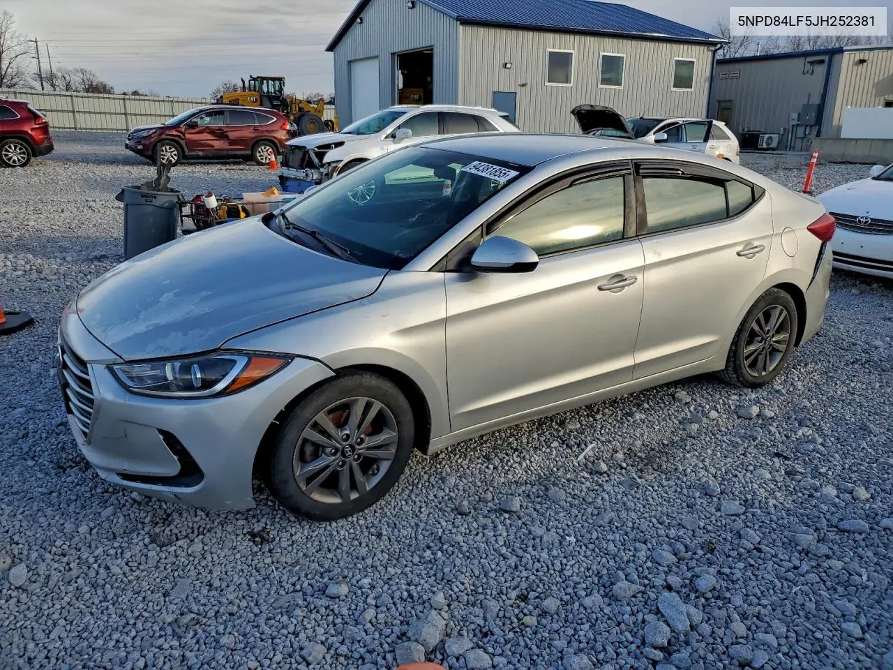 5NPD84LF5JH252381 2018 Hyundai Elantra Sel