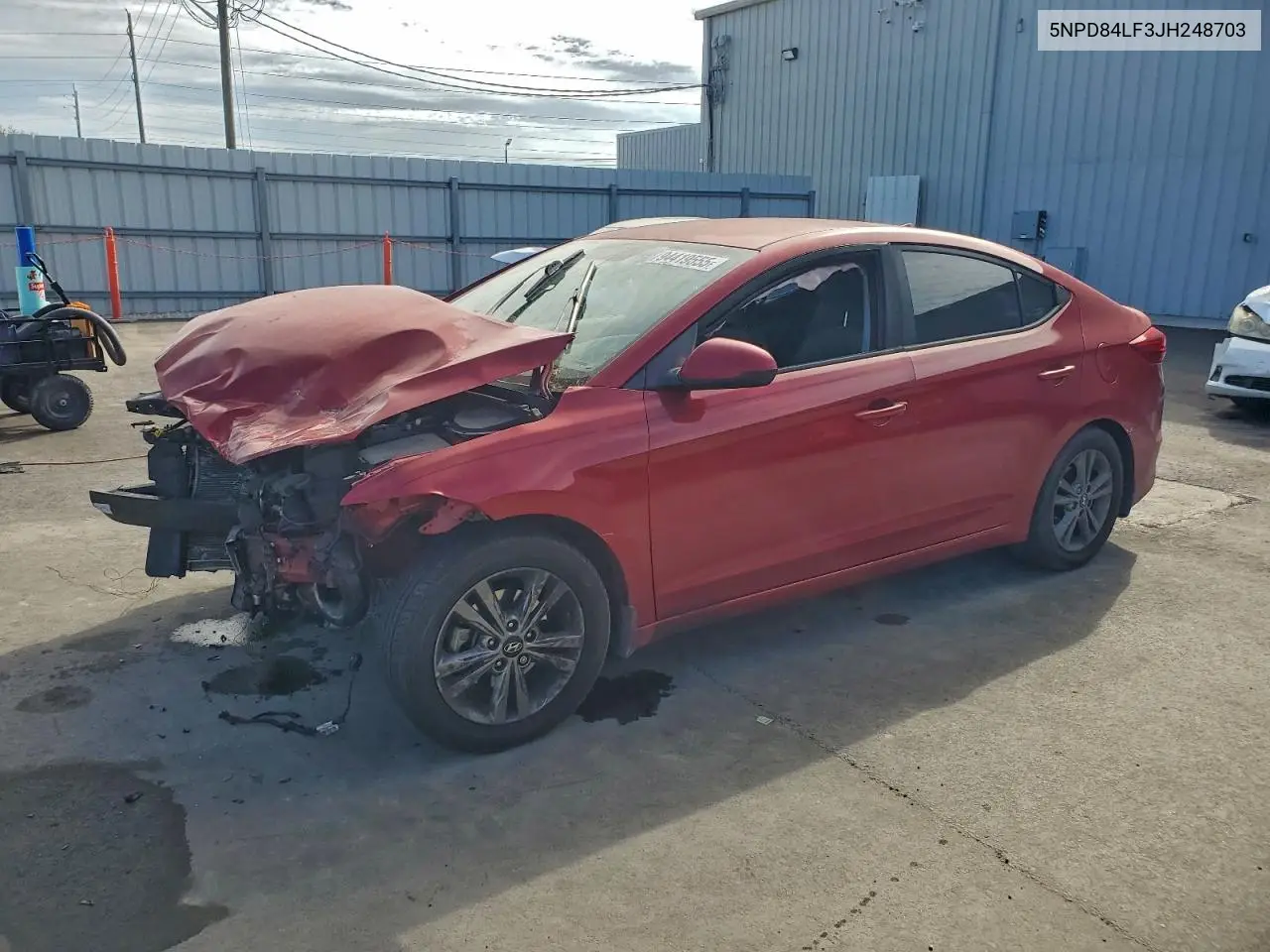 5NPD84LF3JH248703 2018 Hyundai Elantra Sel