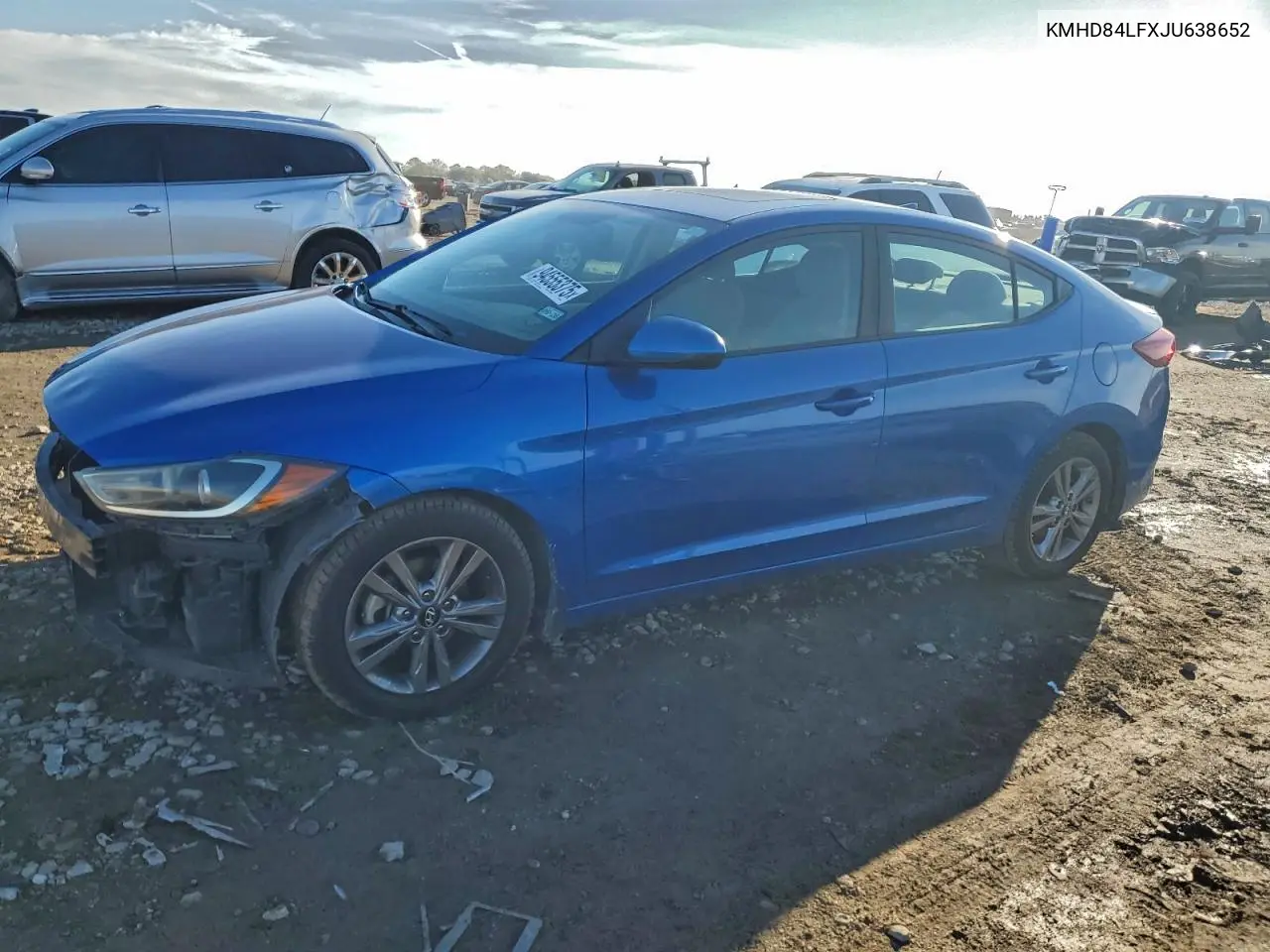 KMHD84LFXJU638652 2018 Hyundai Elantra Sel