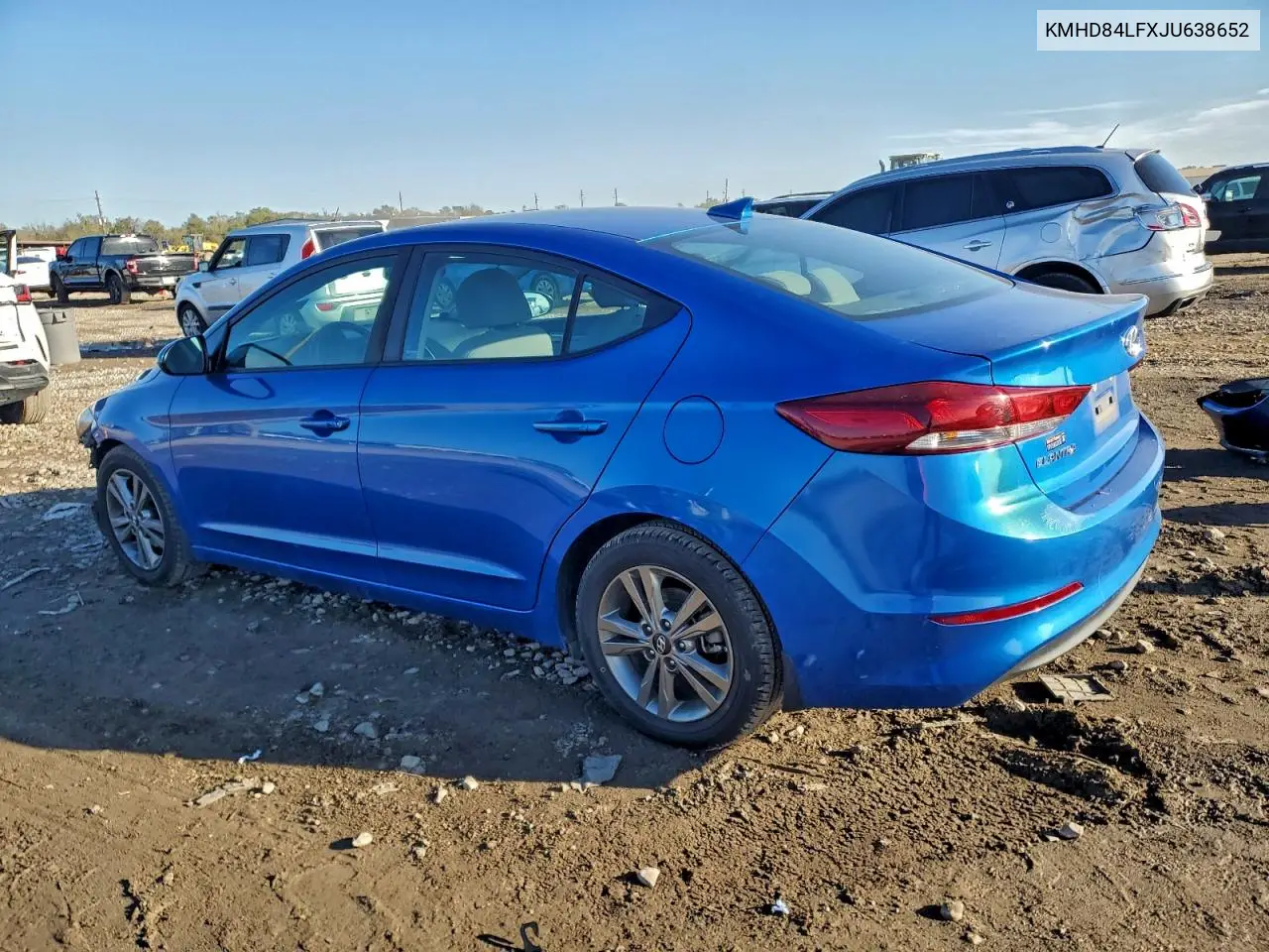 KMHD84LFXJU638652 2018 Hyundai Elantra Sel