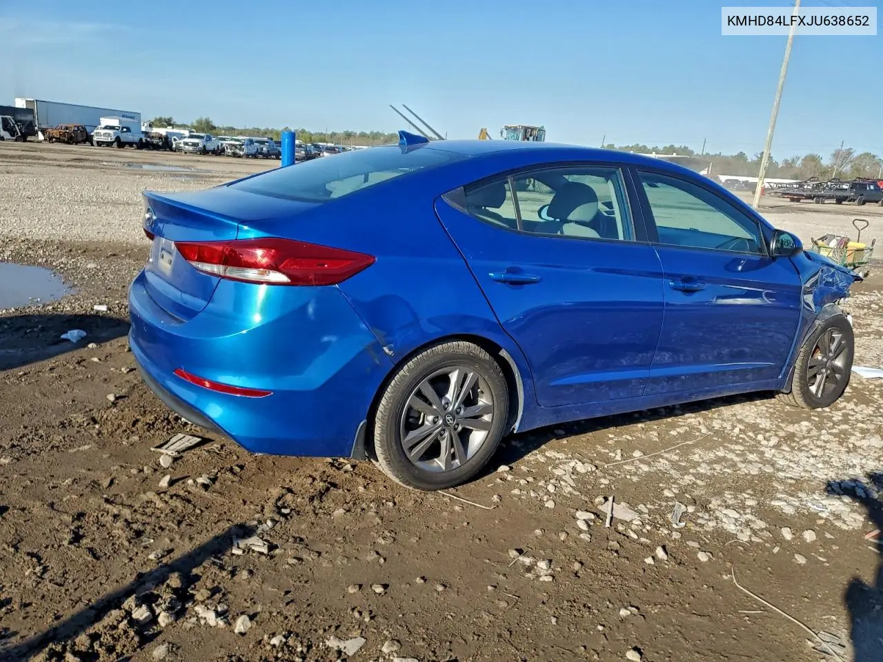 KMHD84LFXJU638652 2018 Hyundai Elantra Sel