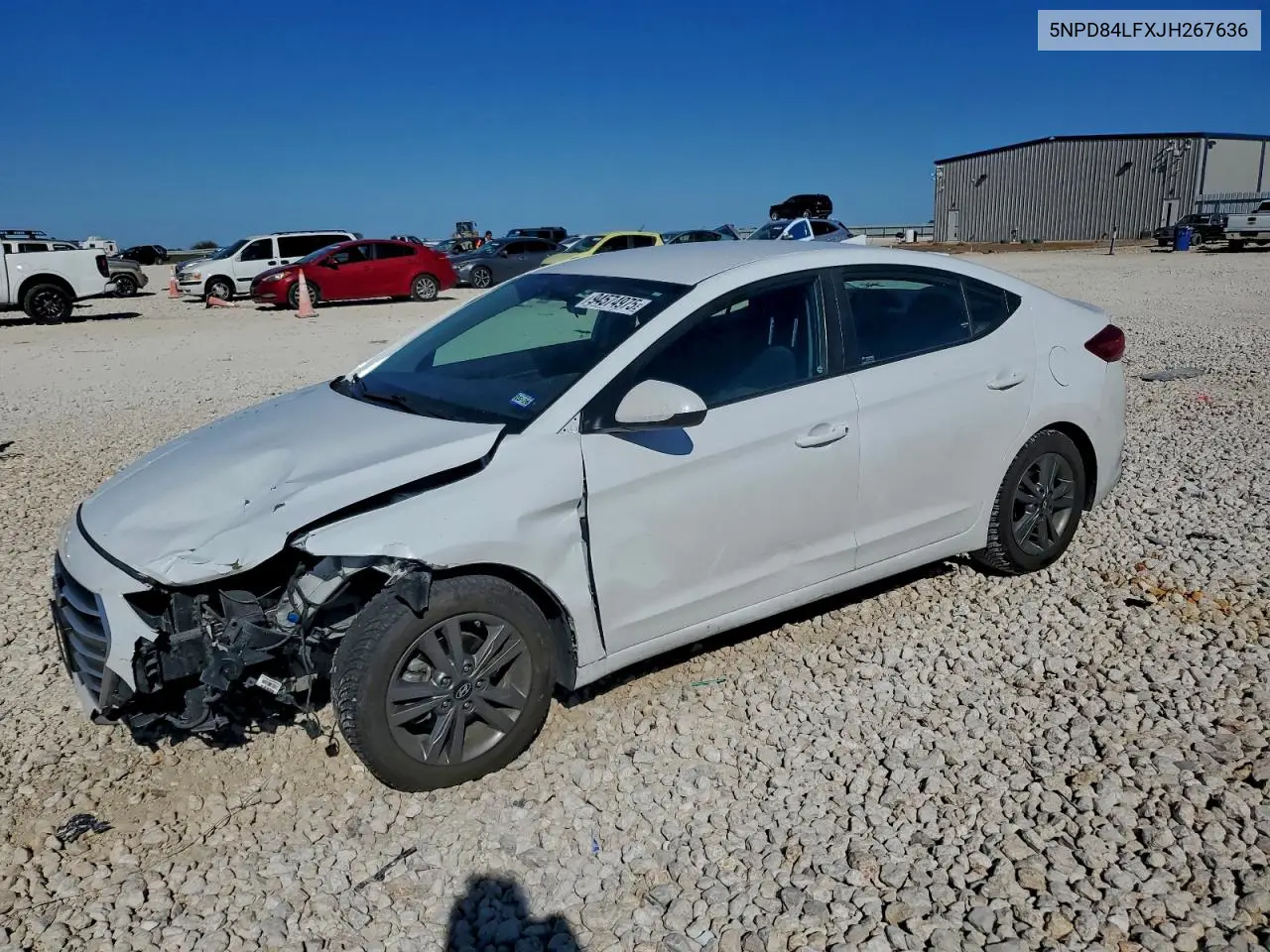 5NPD84LFXJH267636 2018 Hyundai Elantra Sel