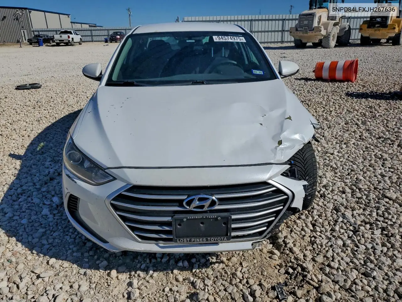 5NPD84LFXJH267636 2018 Hyundai Elantra Sel