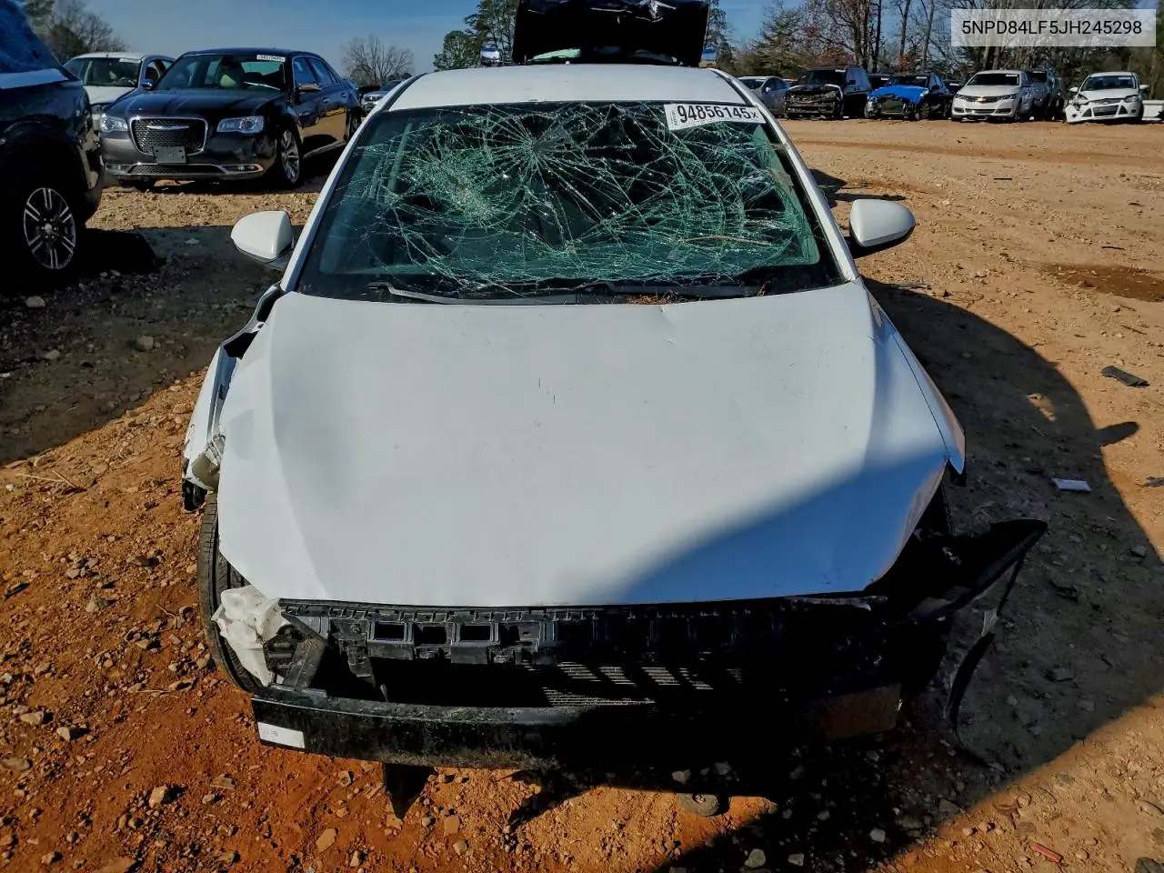 5NPD84LF5JH245298 2018 Hyundai Elantra Sel