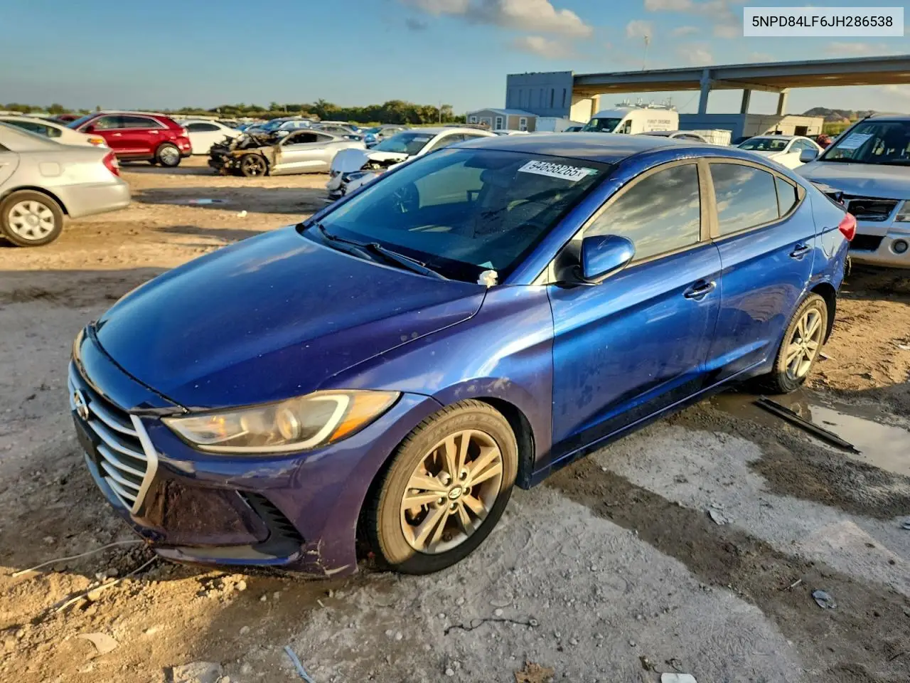 5NPD84LF6JH286538 2018 Hyundai Elantra Sel