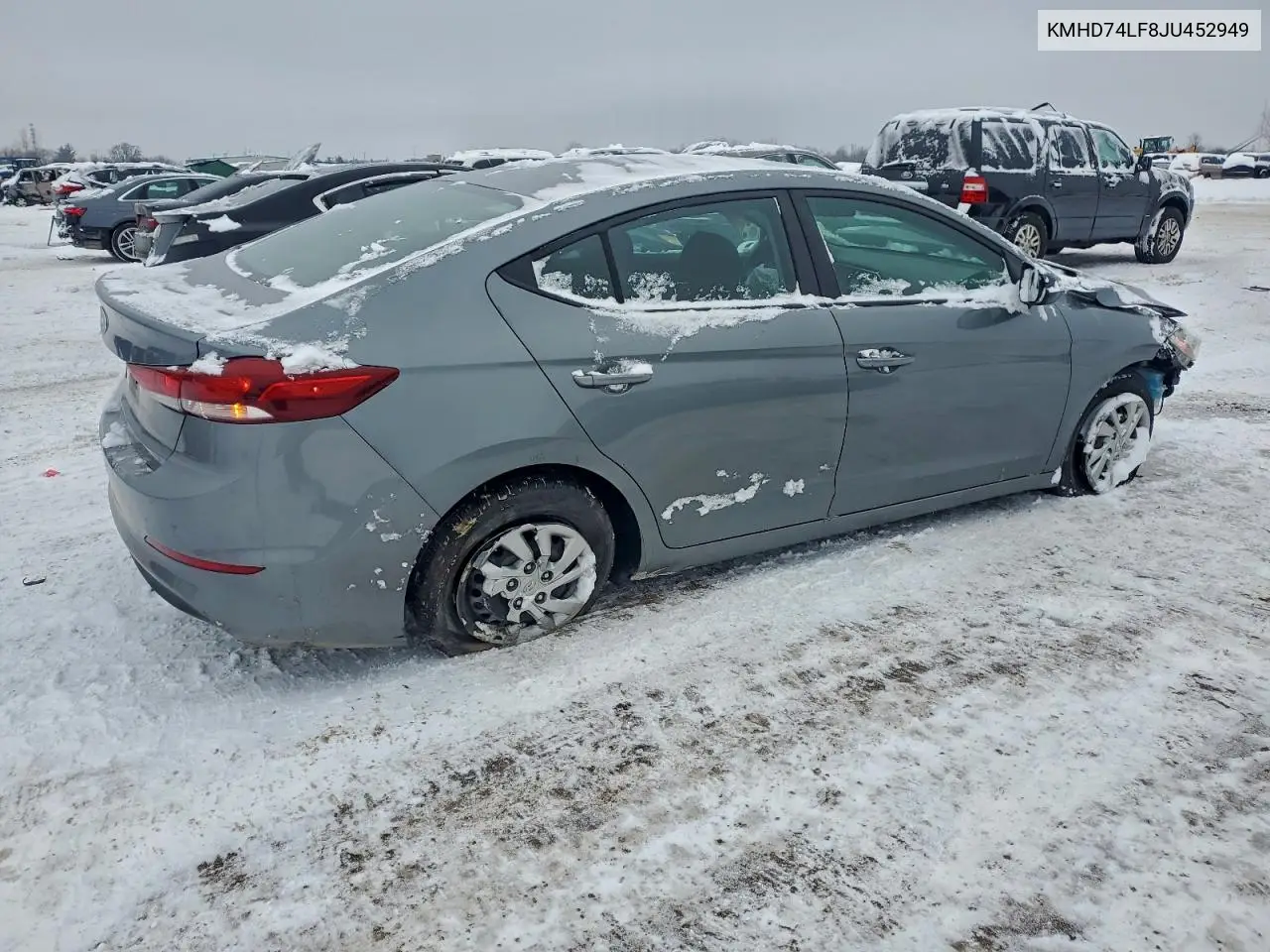 KMHD74LF8JU452949 2018 Hyundai Elantra Se