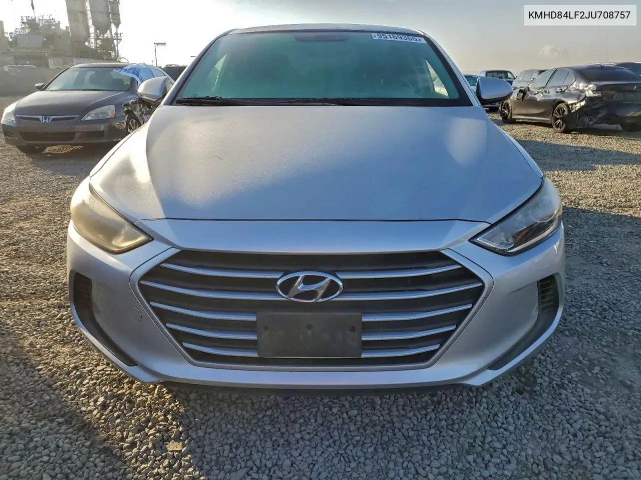 KMHD84LF2JU708757 2018 Hyundai Elantra Sel