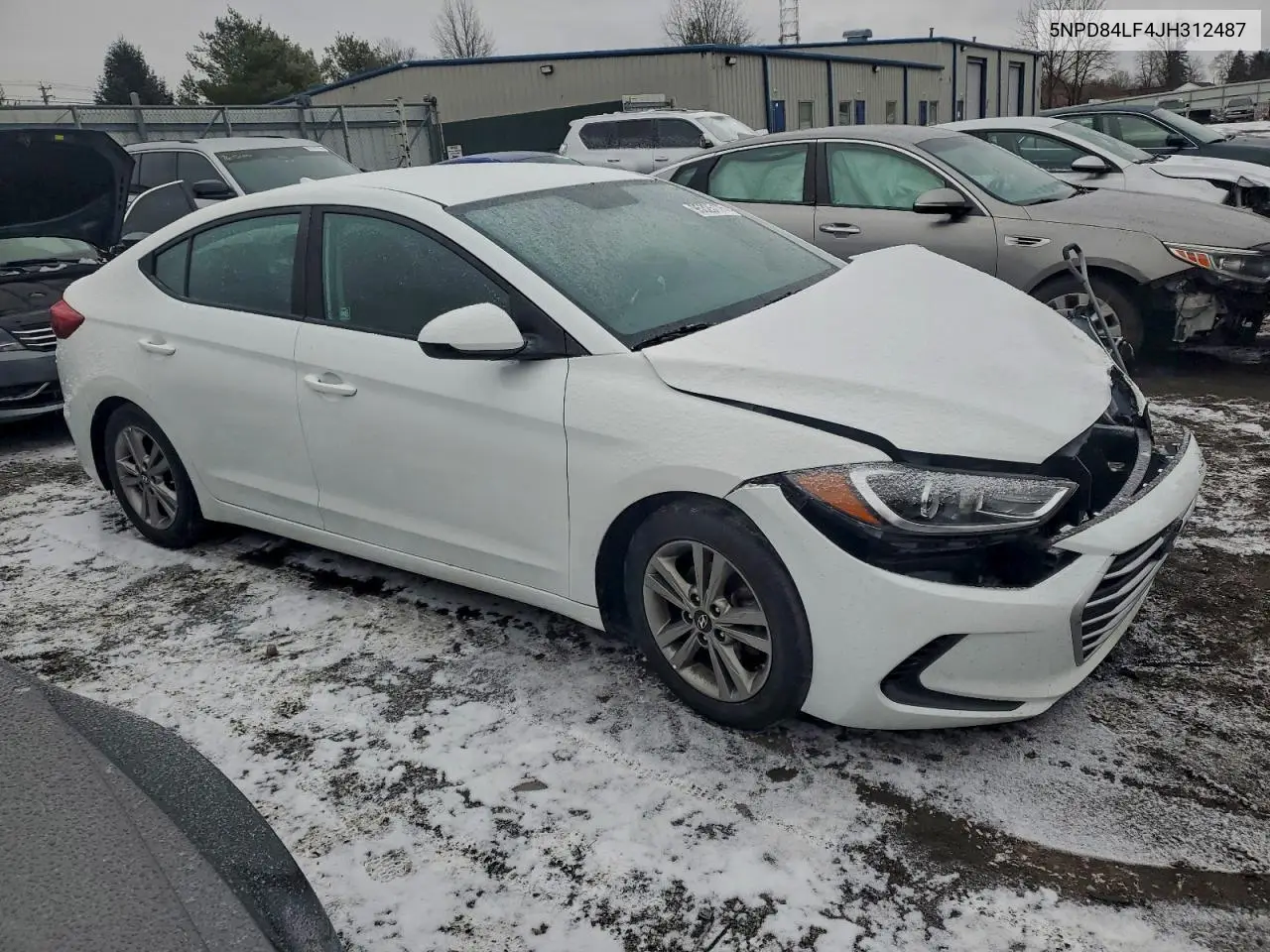 5NPD84LF4JH312487 2018 Hyundai Elantra Sel