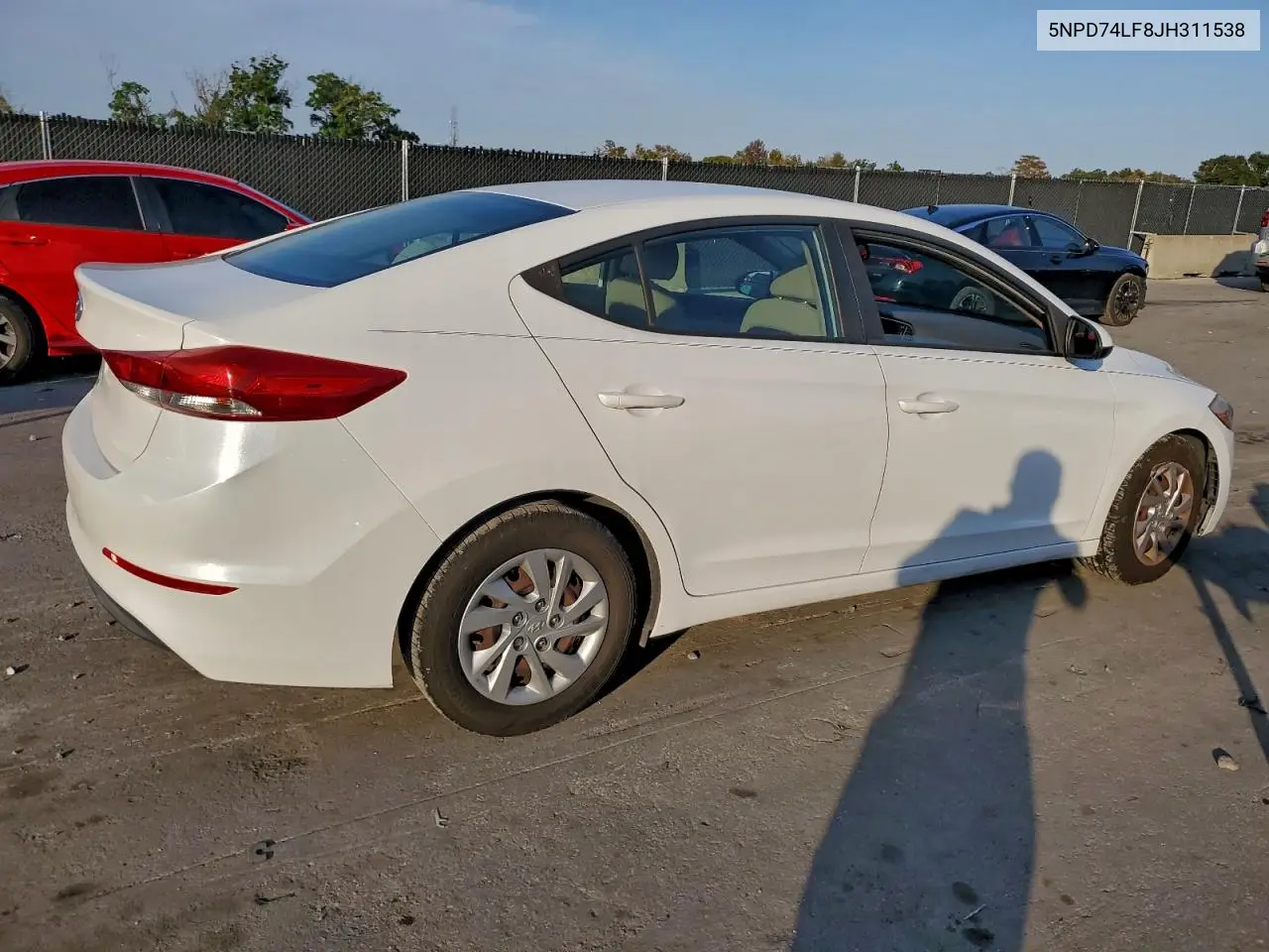 5NPD74LF8JH311538 2018 Hyundai Elantra Se