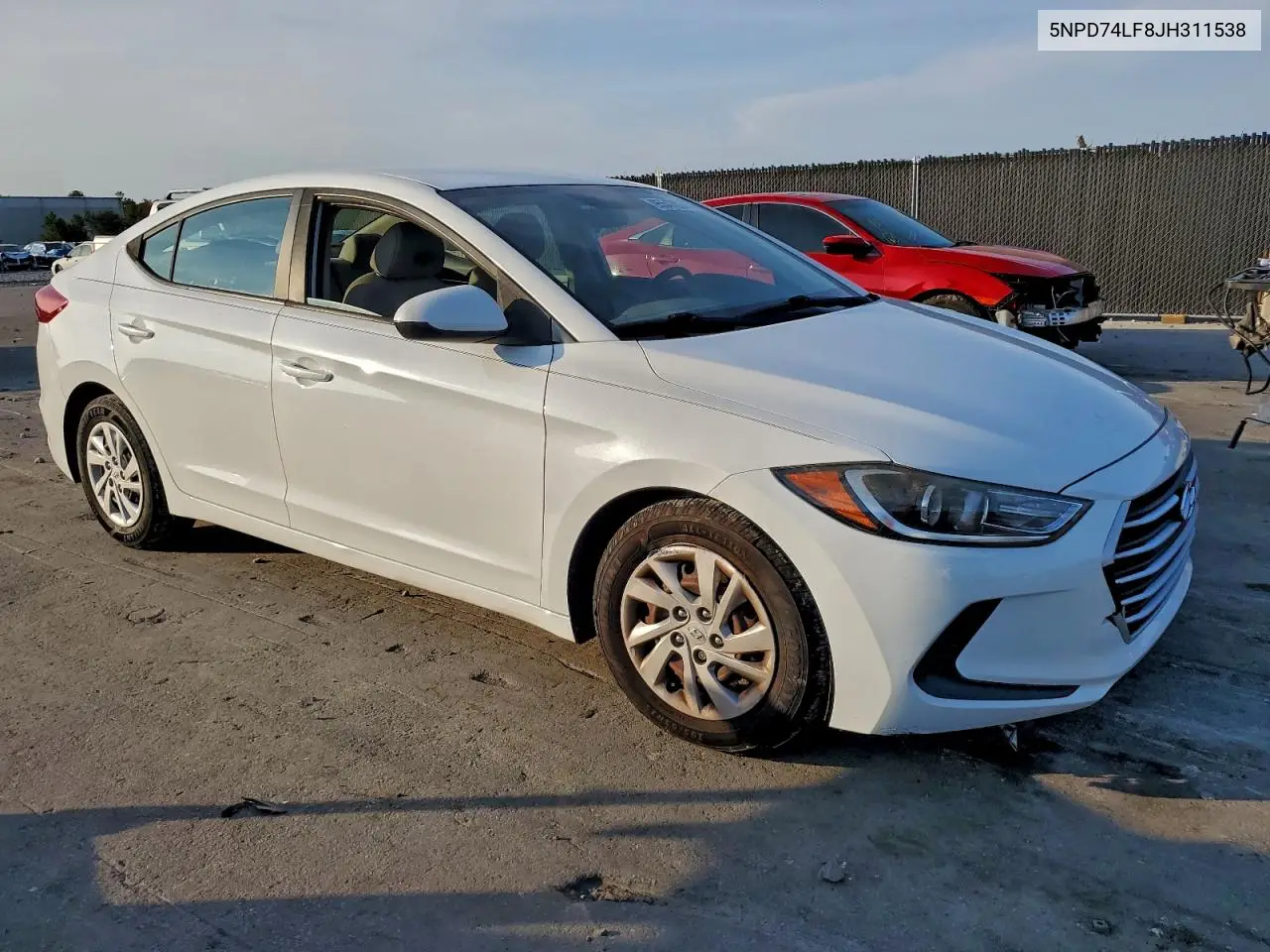 5NPD74LF8JH311538 2018 Hyundai Elantra Se