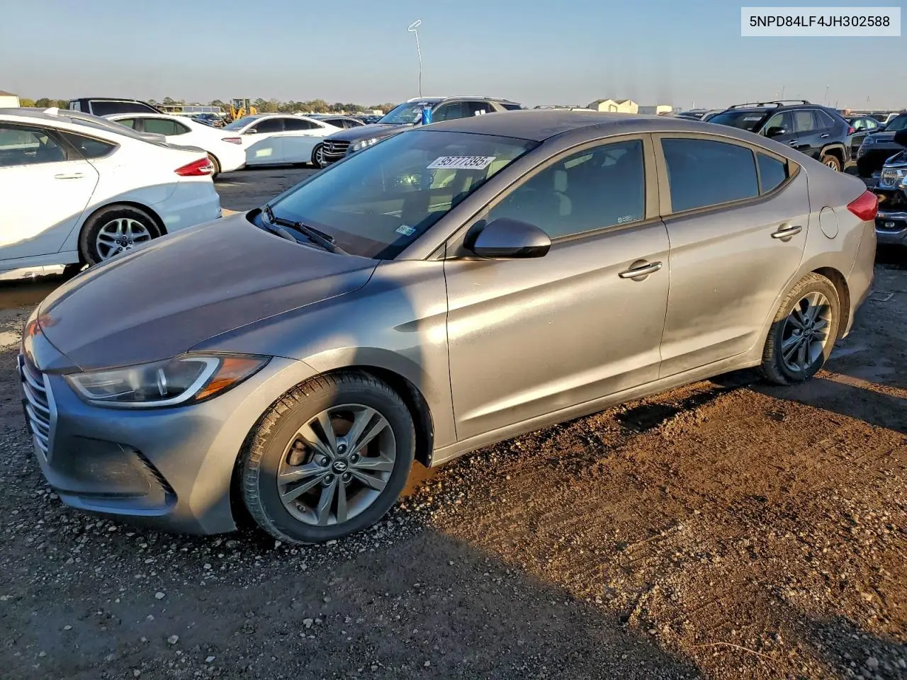 5NPD84LF4JH302588 2018 Hyundai Elantra Sel