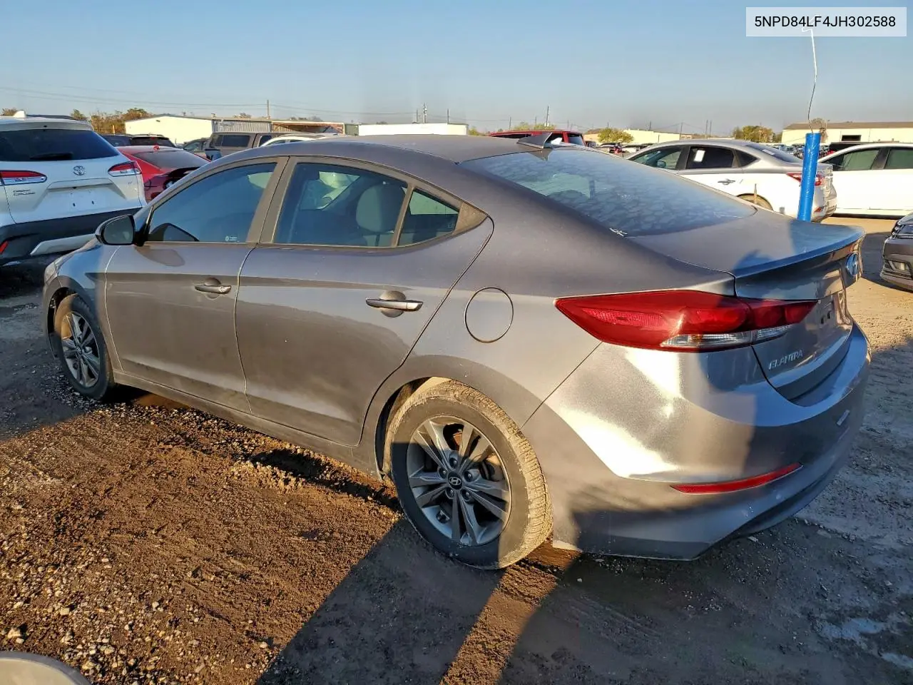 5NPD84LF4JH302588 2018 Hyundai Elantra Sel