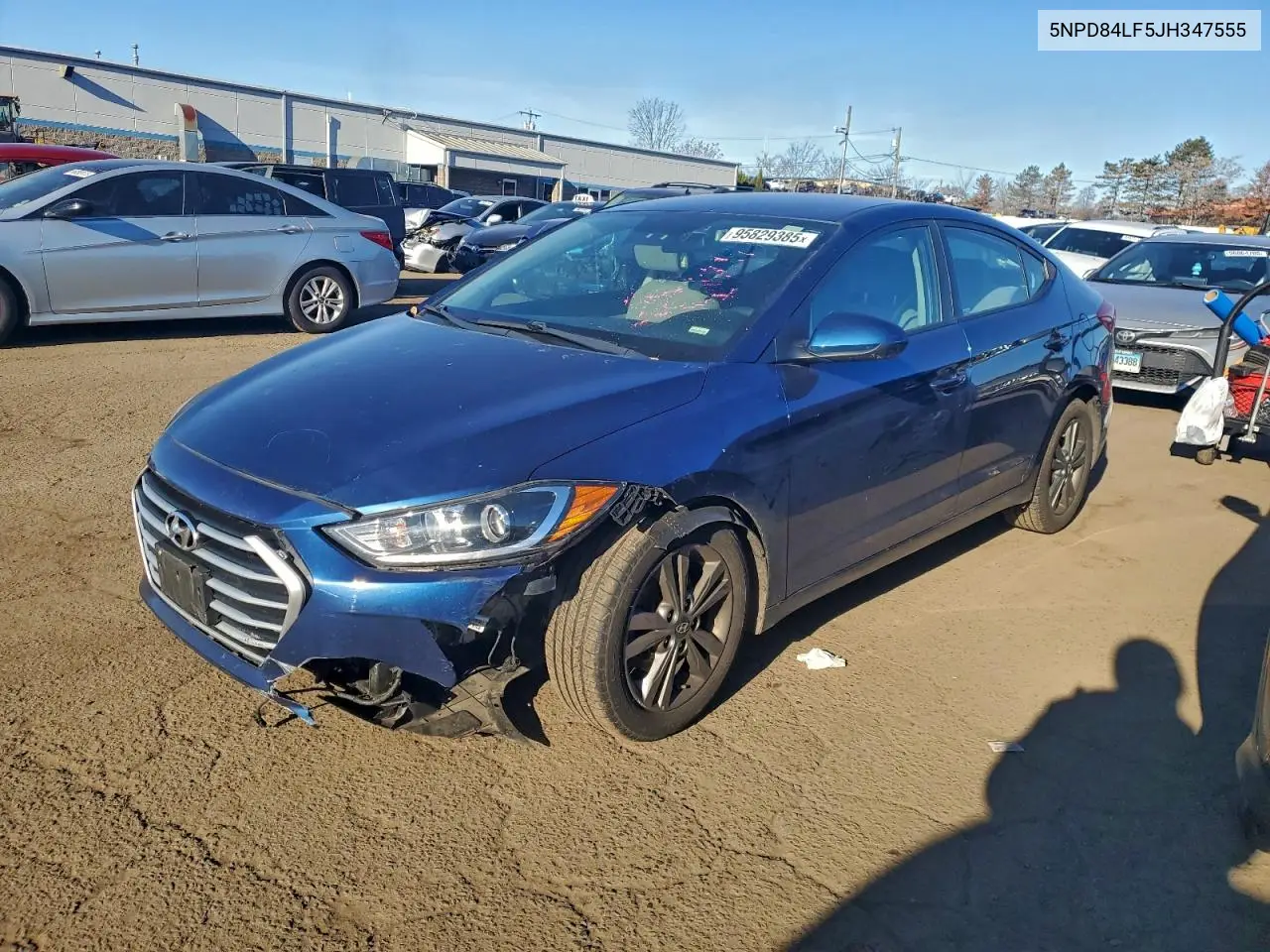5NPD84LF5JH347555 2018 Hyundai Elantra Sel