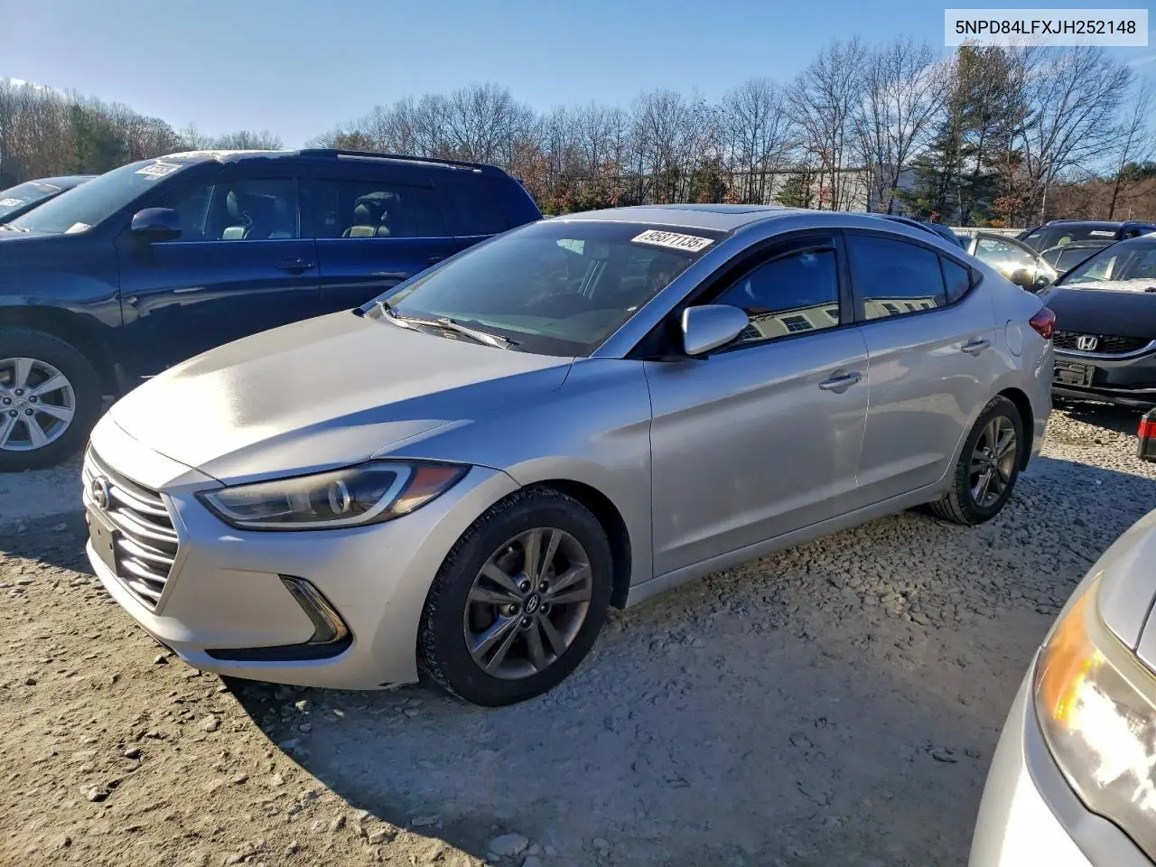 5NPD84LFXJH252148 2018 Hyundai Elantra Sel