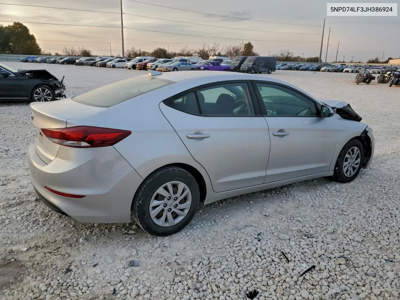 5NPD74LF3JH386924 2018 Hyundai Elantra Se