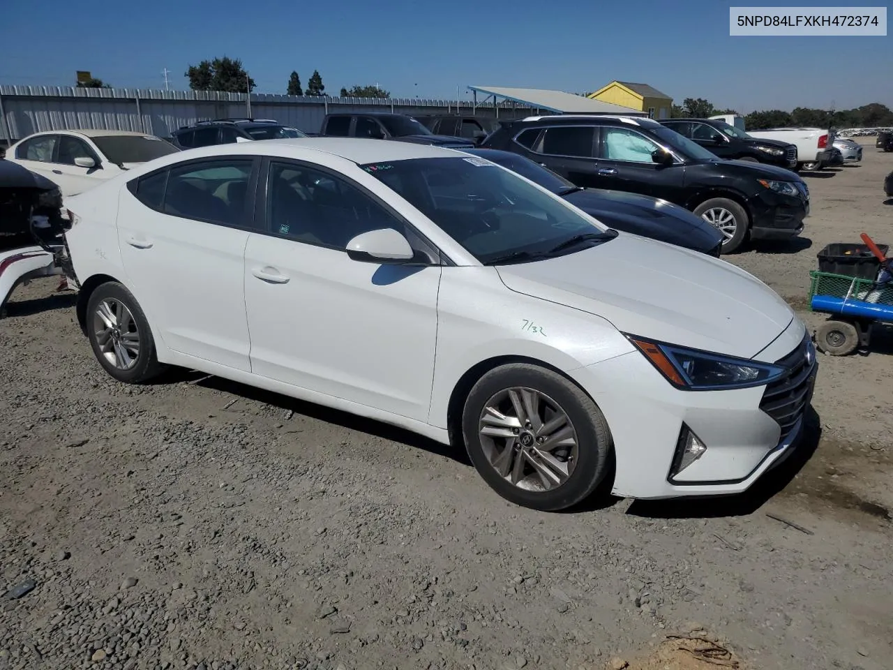 2019 Hyundai Elantra Sel VIN: 5NPD84LFXKH472374 Lot: 61789034