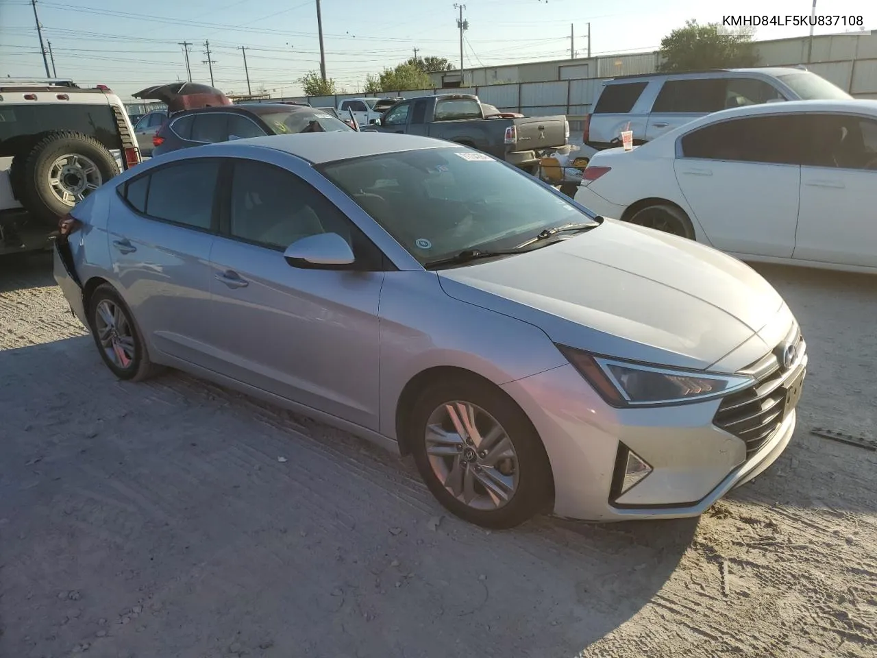 2019 Hyundai Elantra Sel VIN: KMHD84LF5KU837108 Lot: 71734284