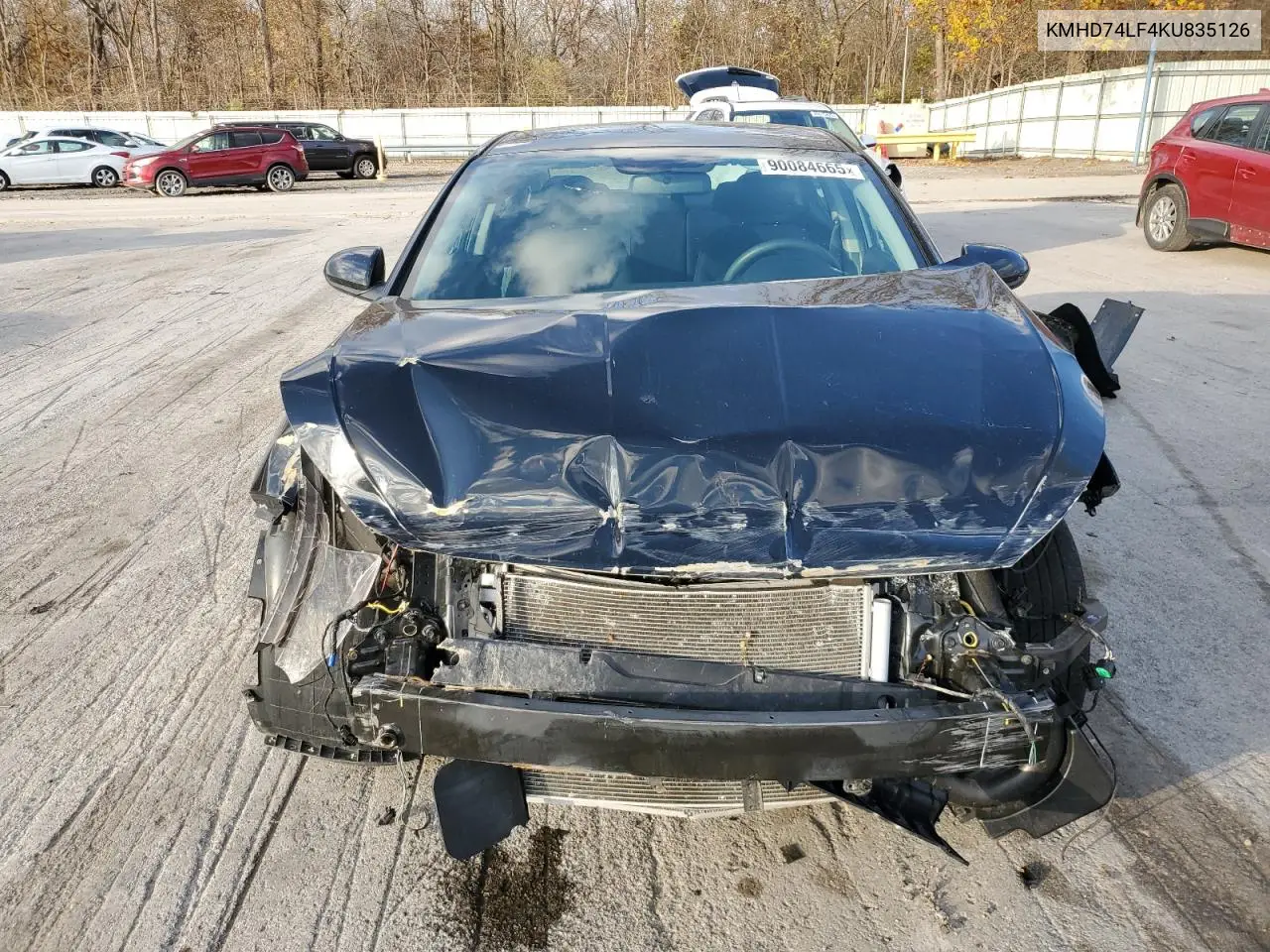 KMHD74LF4KU835126 2019 Hyundai Elantra Se