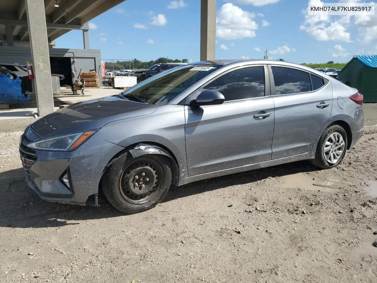 KMHD74LF7KU825917 2019 Hyundai Elantra Se