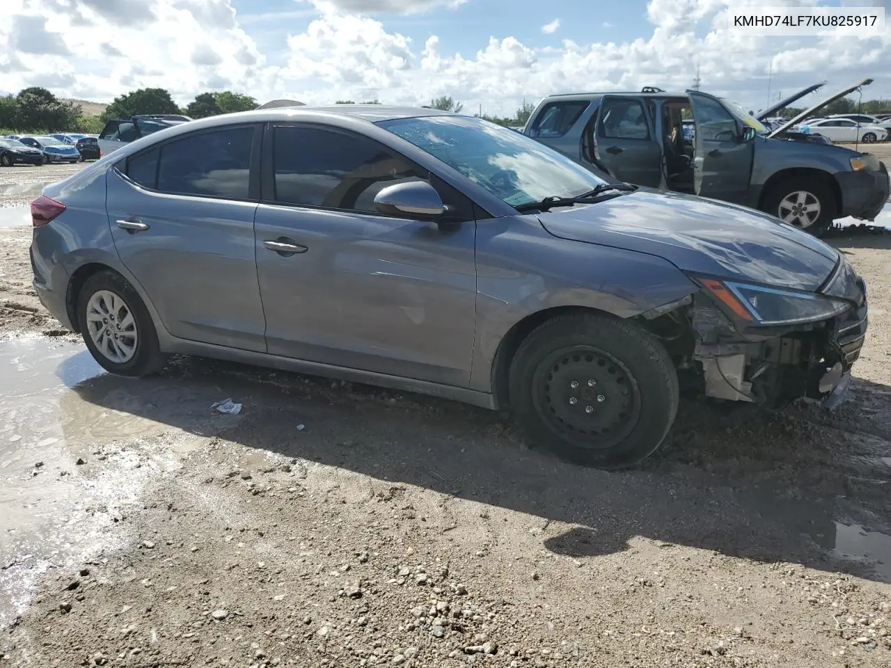 KMHD74LF7KU825917 2019 Hyundai Elantra Se