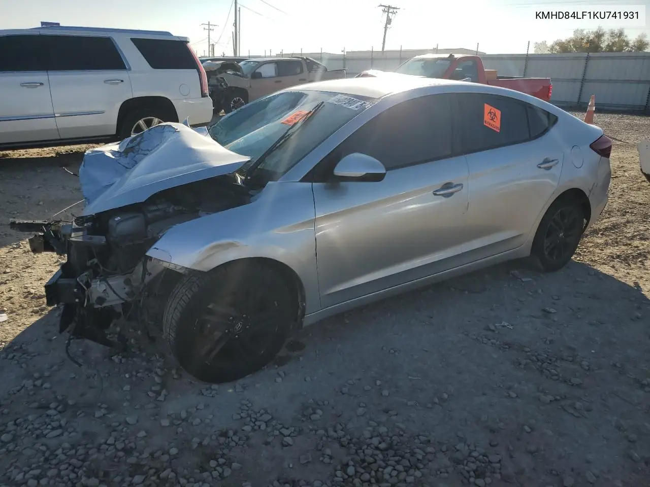 KMHD84LF1KU741931 2019 Hyundai Elantra Sel