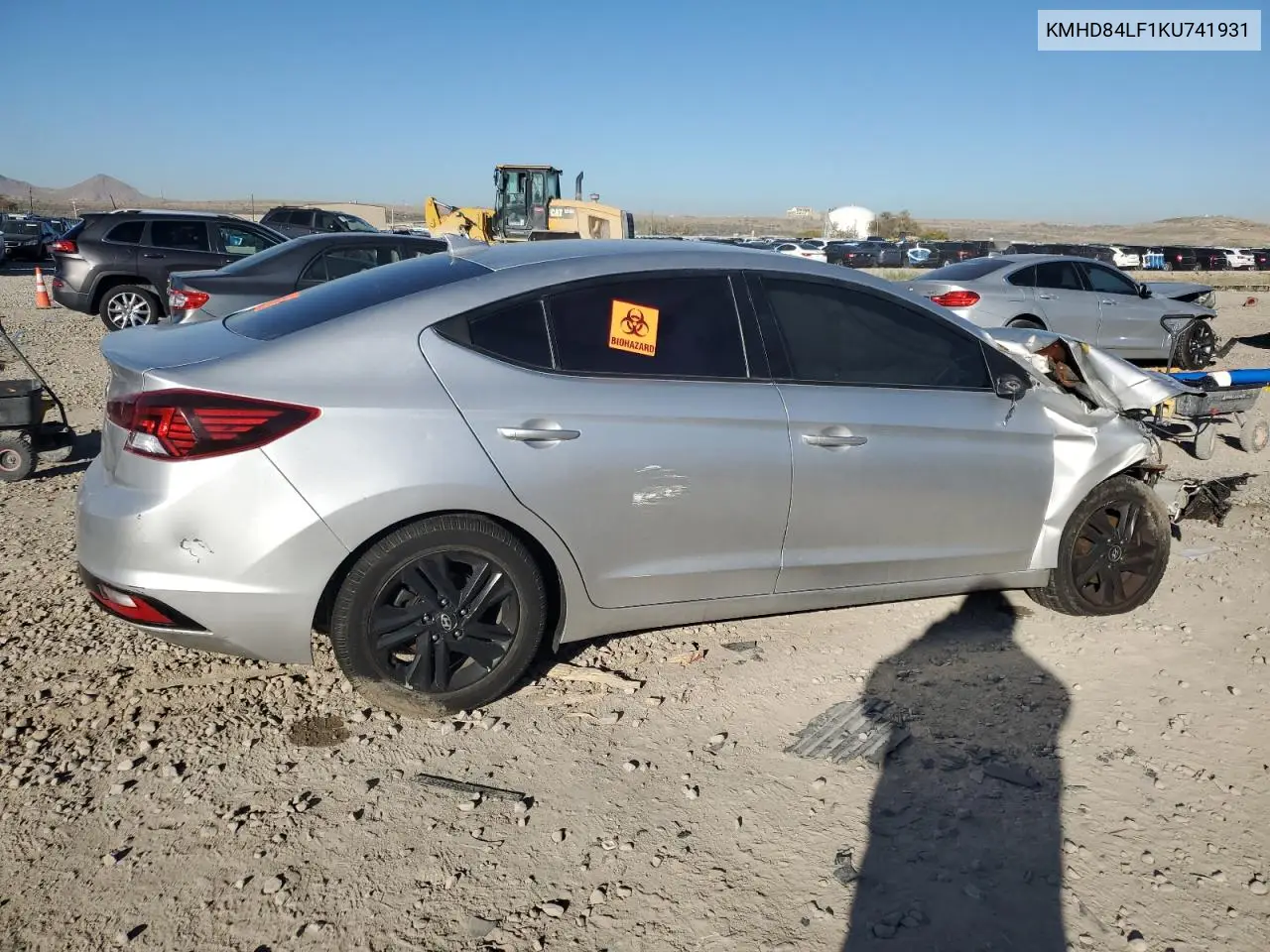 KMHD84LF1KU741931 2019 Hyundai Elantra Sel