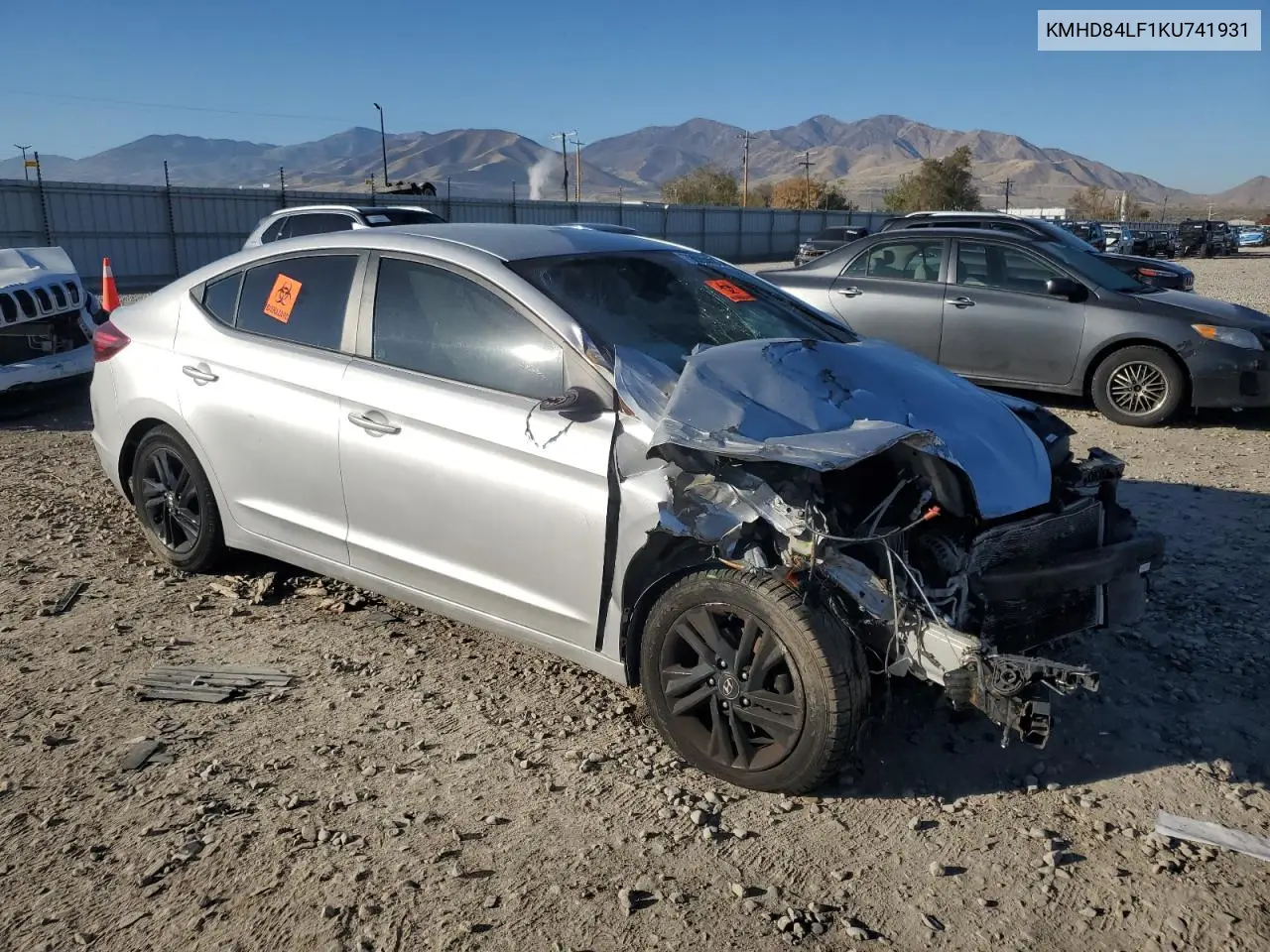 KMHD84LF1KU741931 2019 Hyundai Elantra Sel
