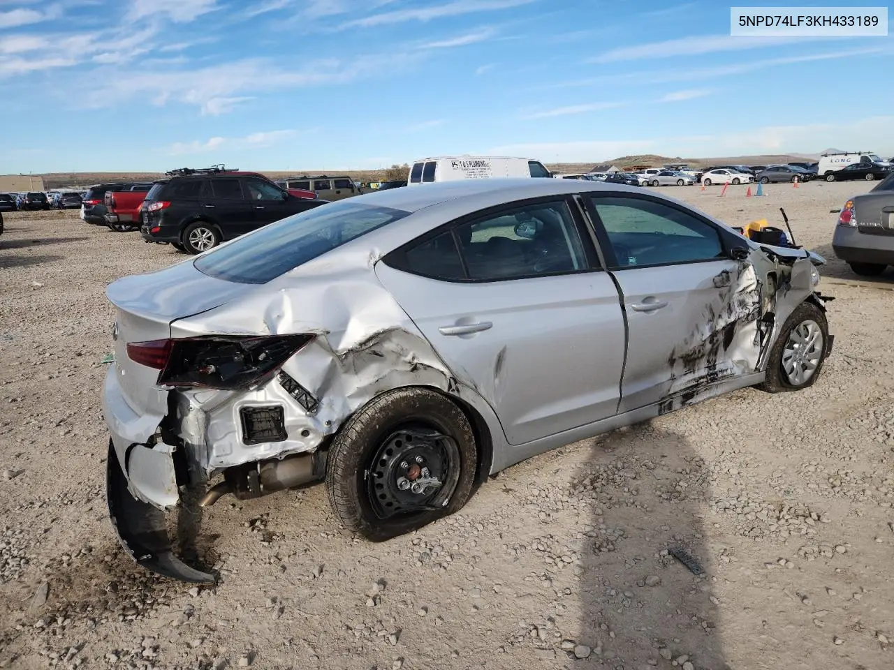 5NPD74LF3KH433189 2019 Hyundai Elantra Se