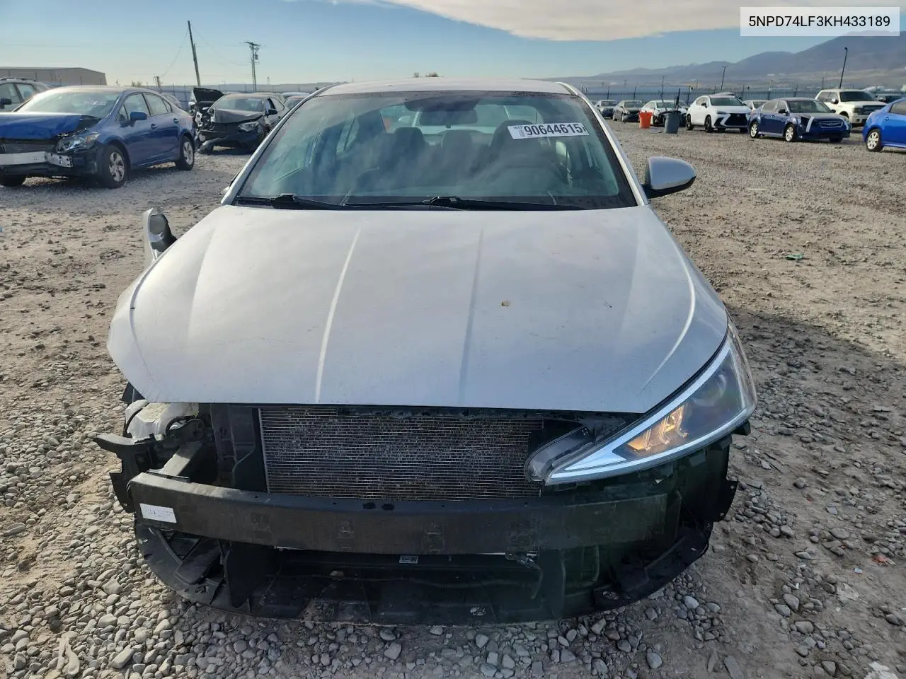 5NPD74LF3KH433189 2019 Hyundai Elantra Se