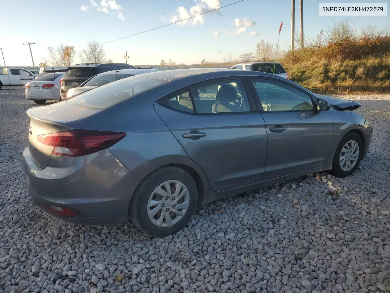 5NPD74LF2KH472579 2019 Hyundai Elantra Se