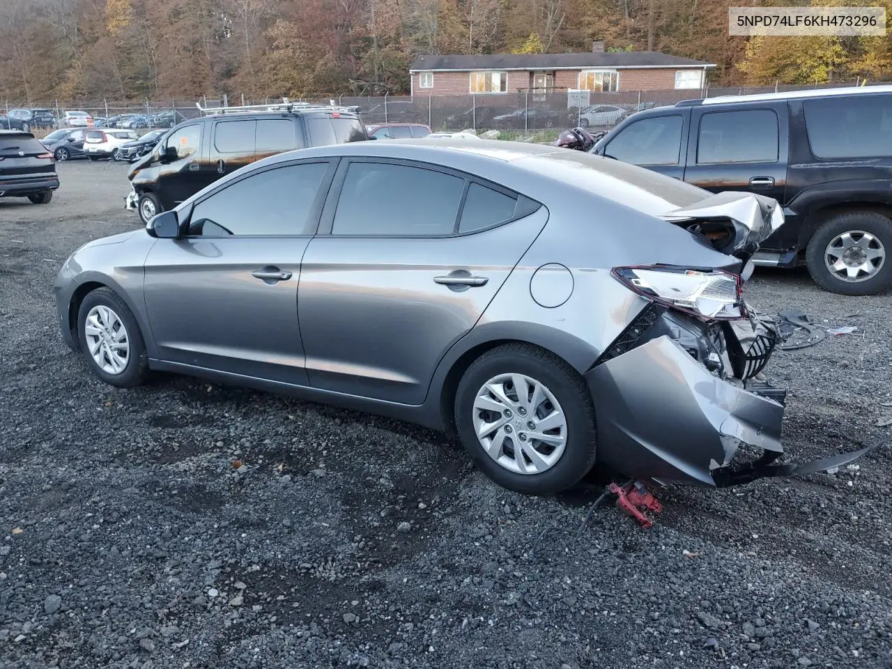 5NPD74LF6KH473296 2019 Hyundai Elantra Se