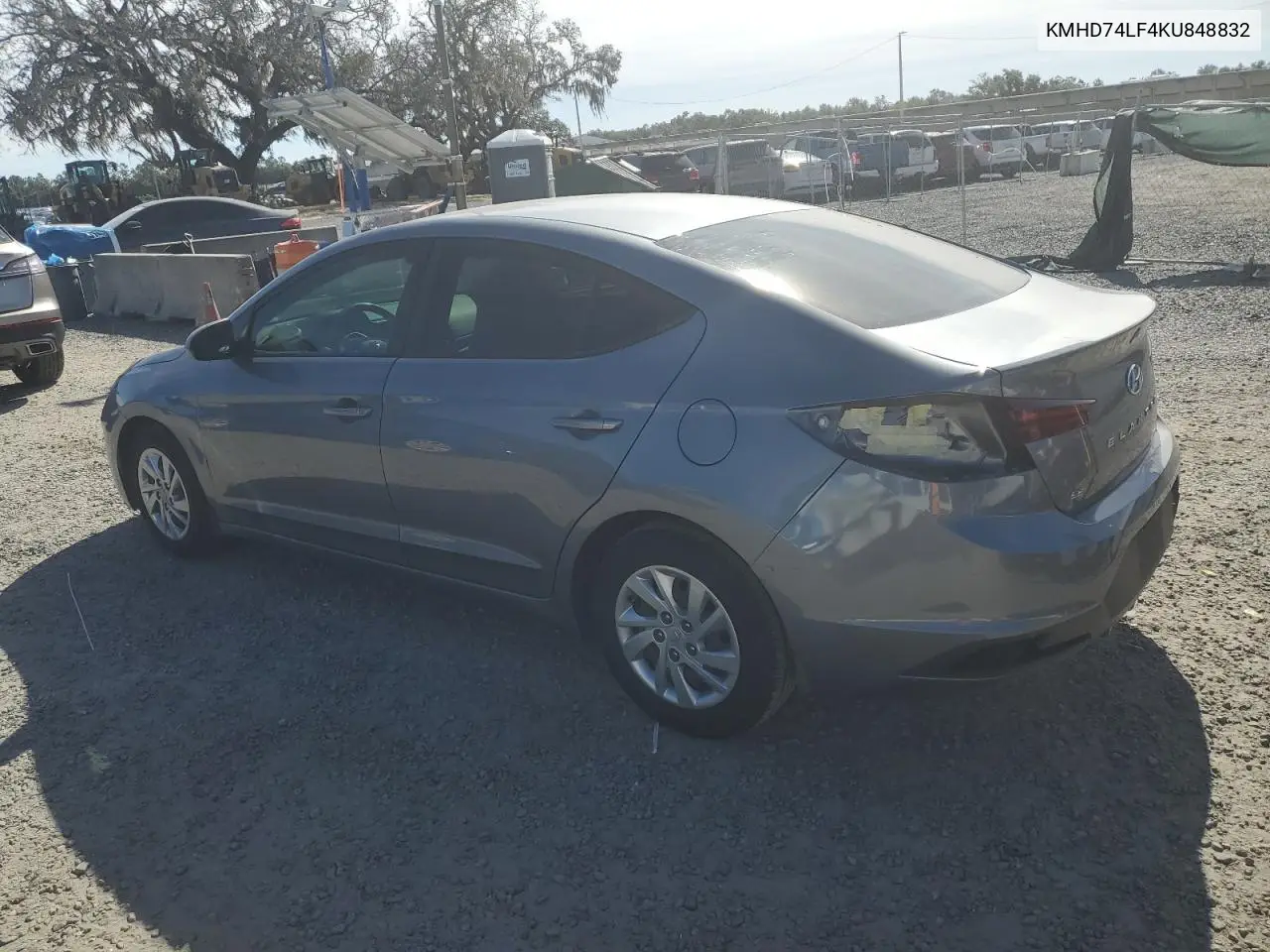 KMHD74LF4KU848832 2019 Hyundai Elantra Se