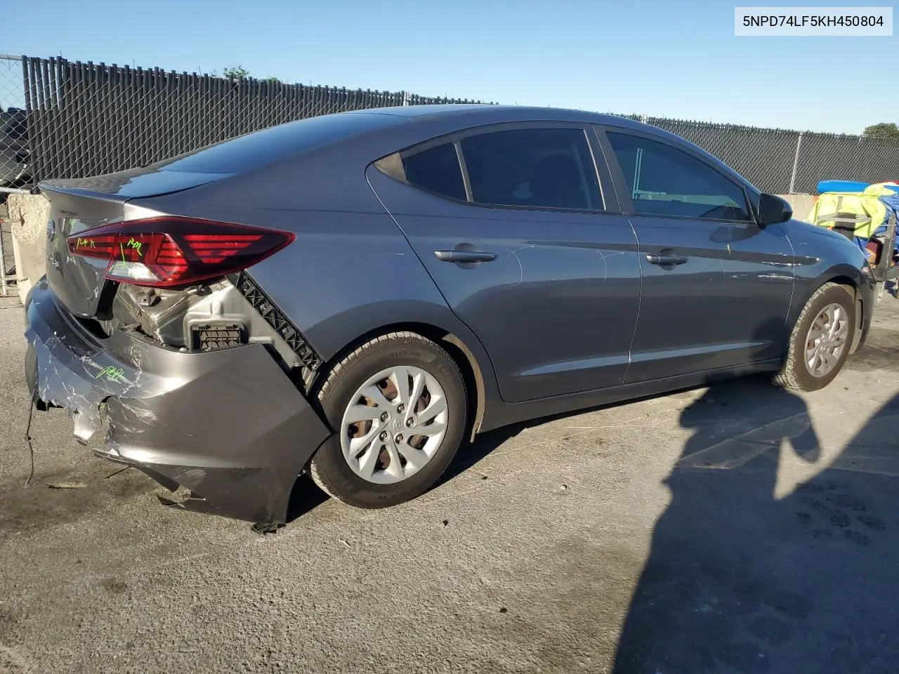 5NPD74LF5KH450804 2019 Hyundai Elantra Se