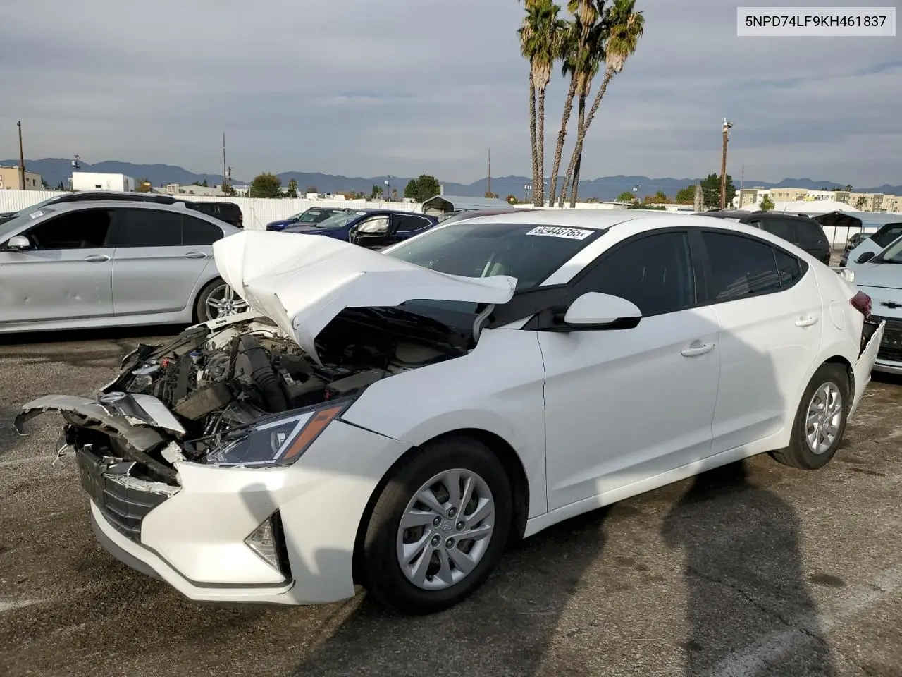 5NPD74LF9KH461837 2019 Hyundai Elantra Se